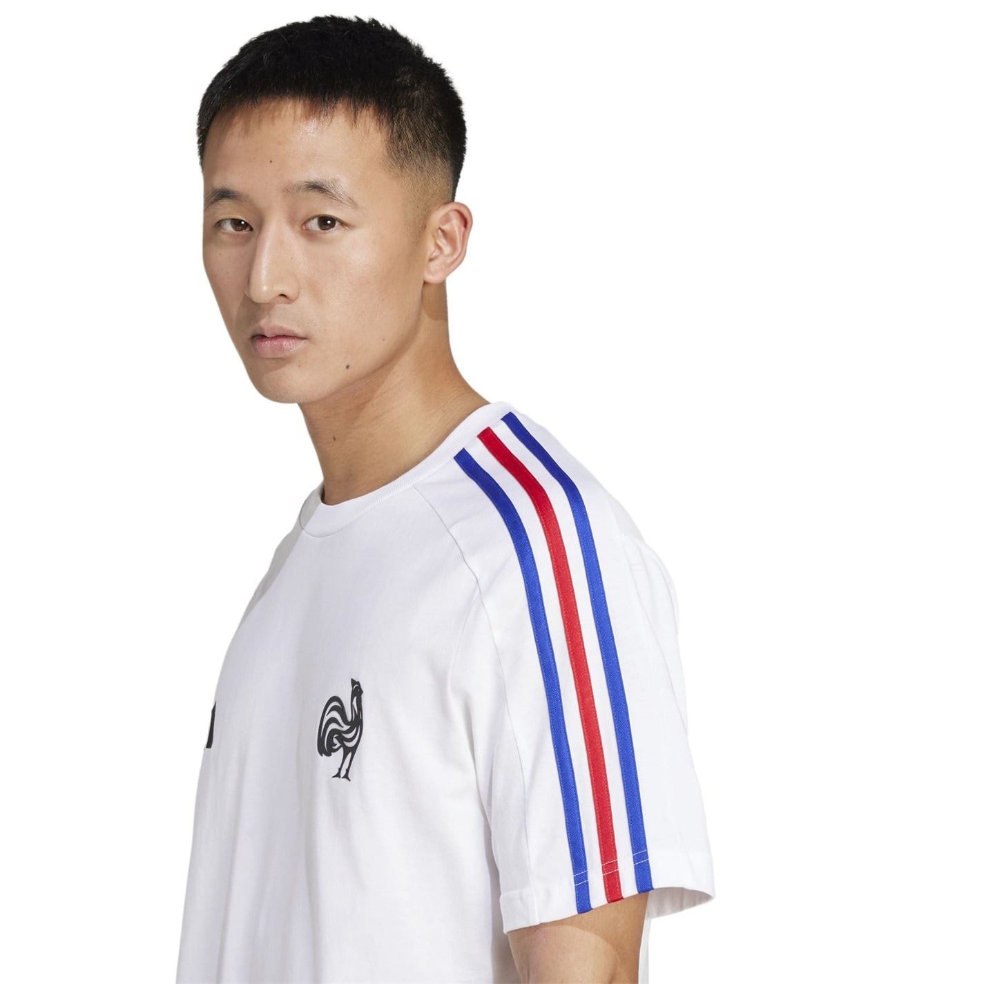 adidas Mens France Essentials 3 Stripes T-Shirt