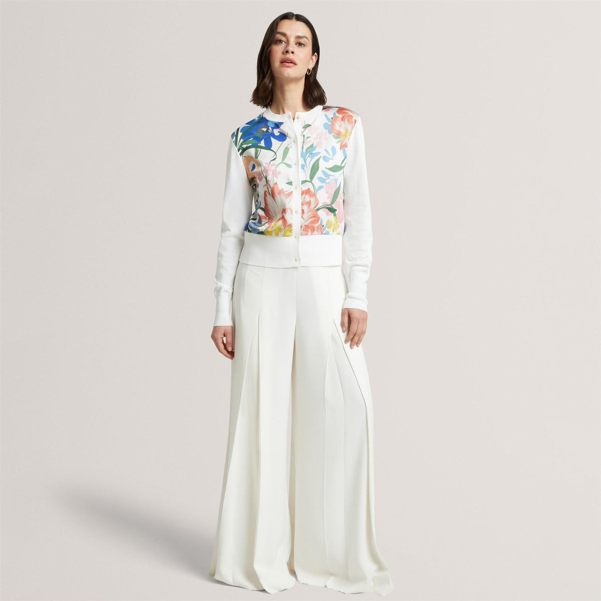 Ted Baker Baker Printed Button Through Cardigan