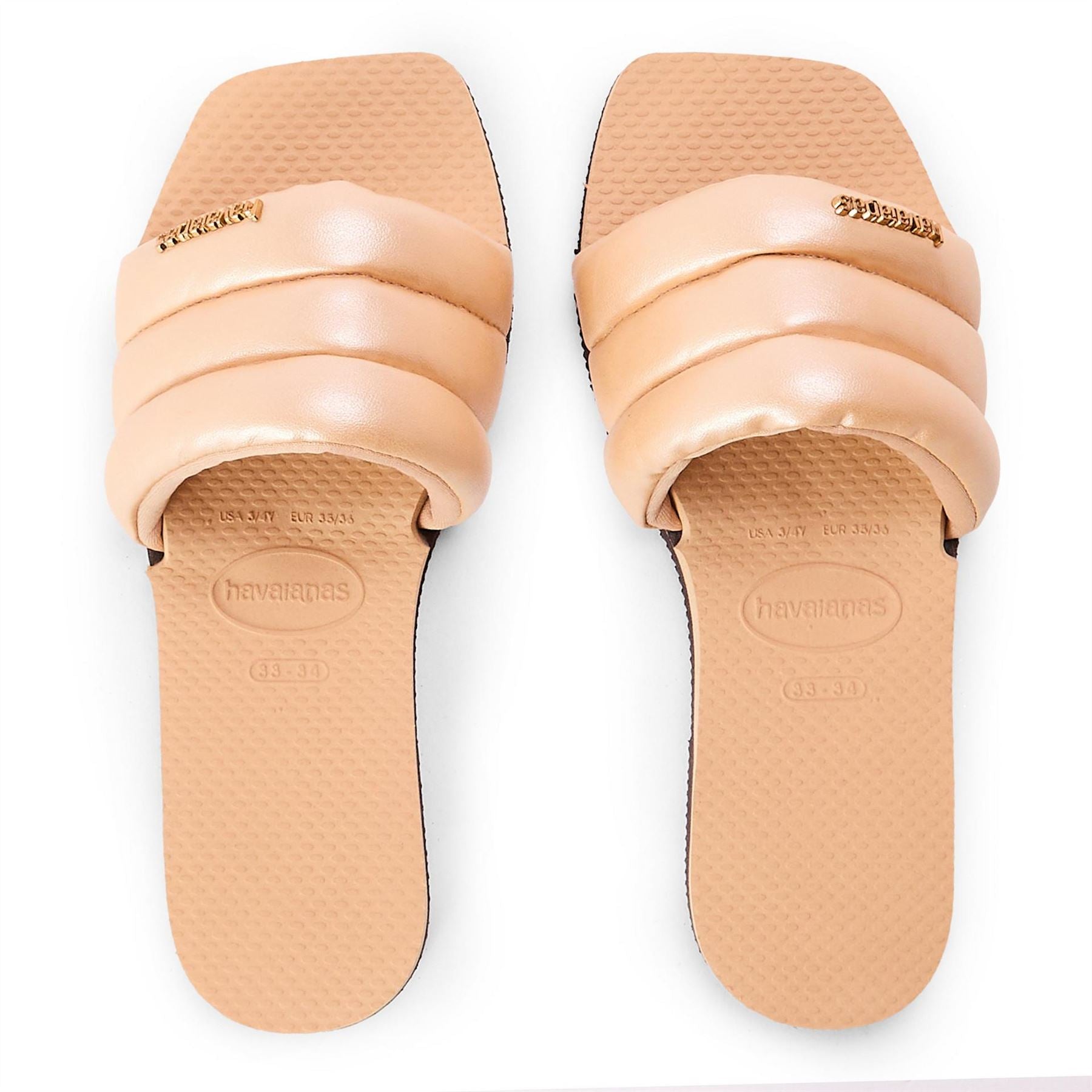 Havaianas Kids Milan Metallic Golden Flip Flops