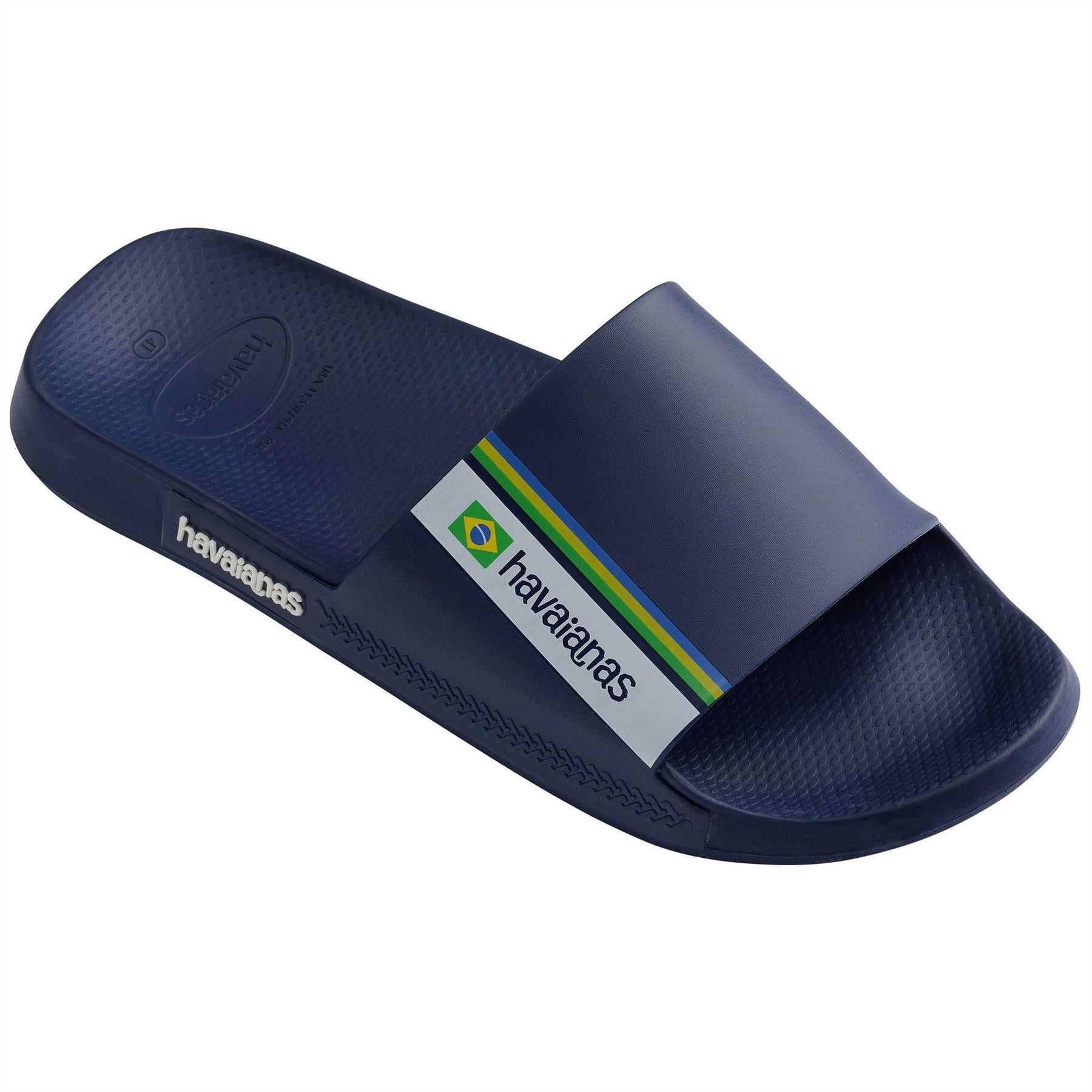 Havaianas Womens Hav. Slide Brasil Navy Blue 35 36 Flip Flops