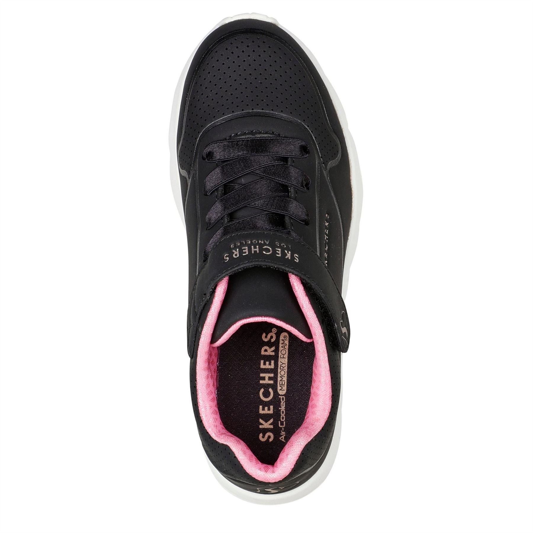 Skechers Gore  And  Strap Fashion Embossed Sneak Low Top Trainers Girls