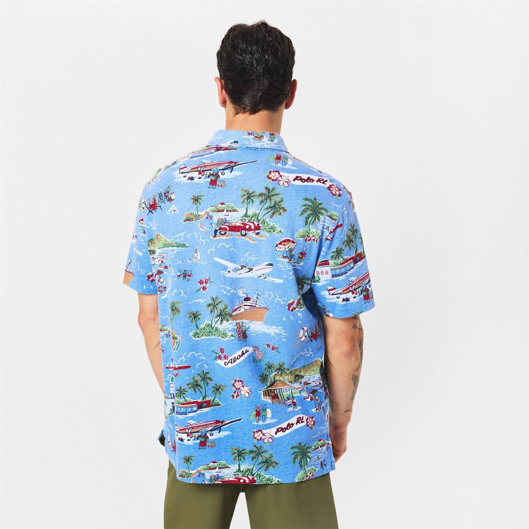 Polo Ralph Lauren Fit Bear Linen Cotton Polo