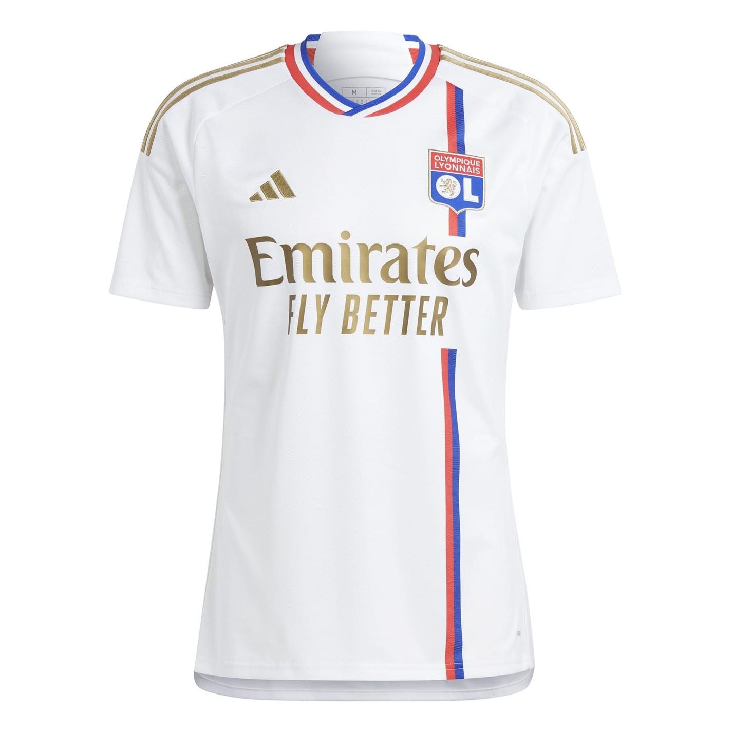 adidas Olympique Lyon Home Shirt 2023 2024 Adults