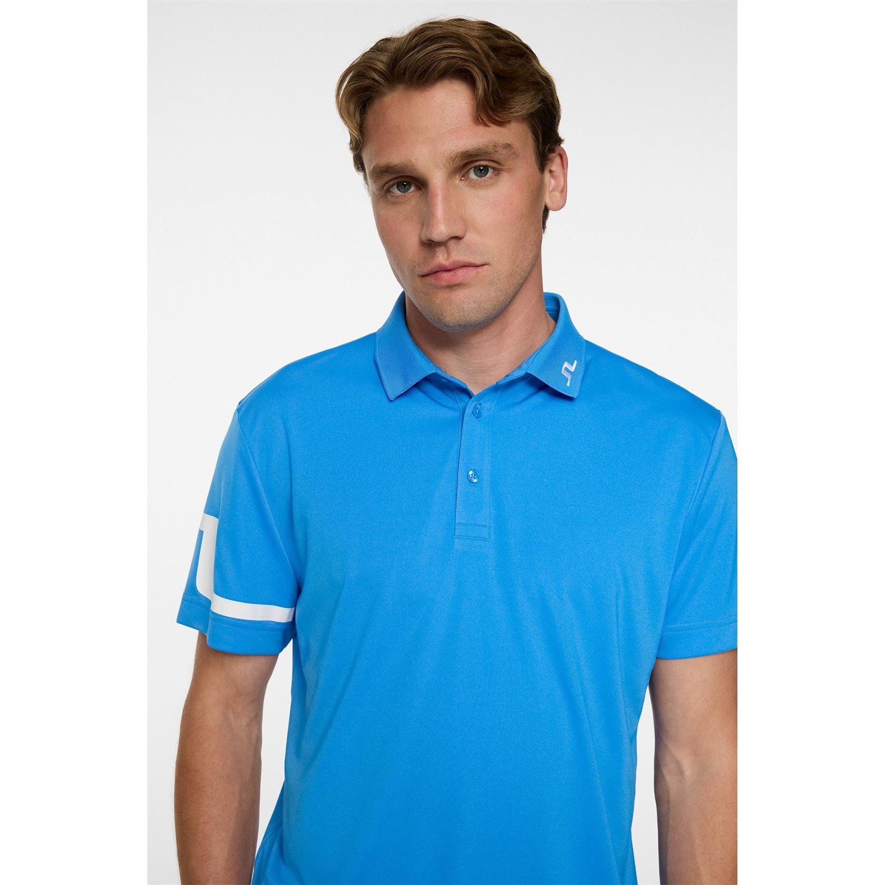 J Lindeberg Golf Heath Collared Neck Short Sleeve Polo Shirt