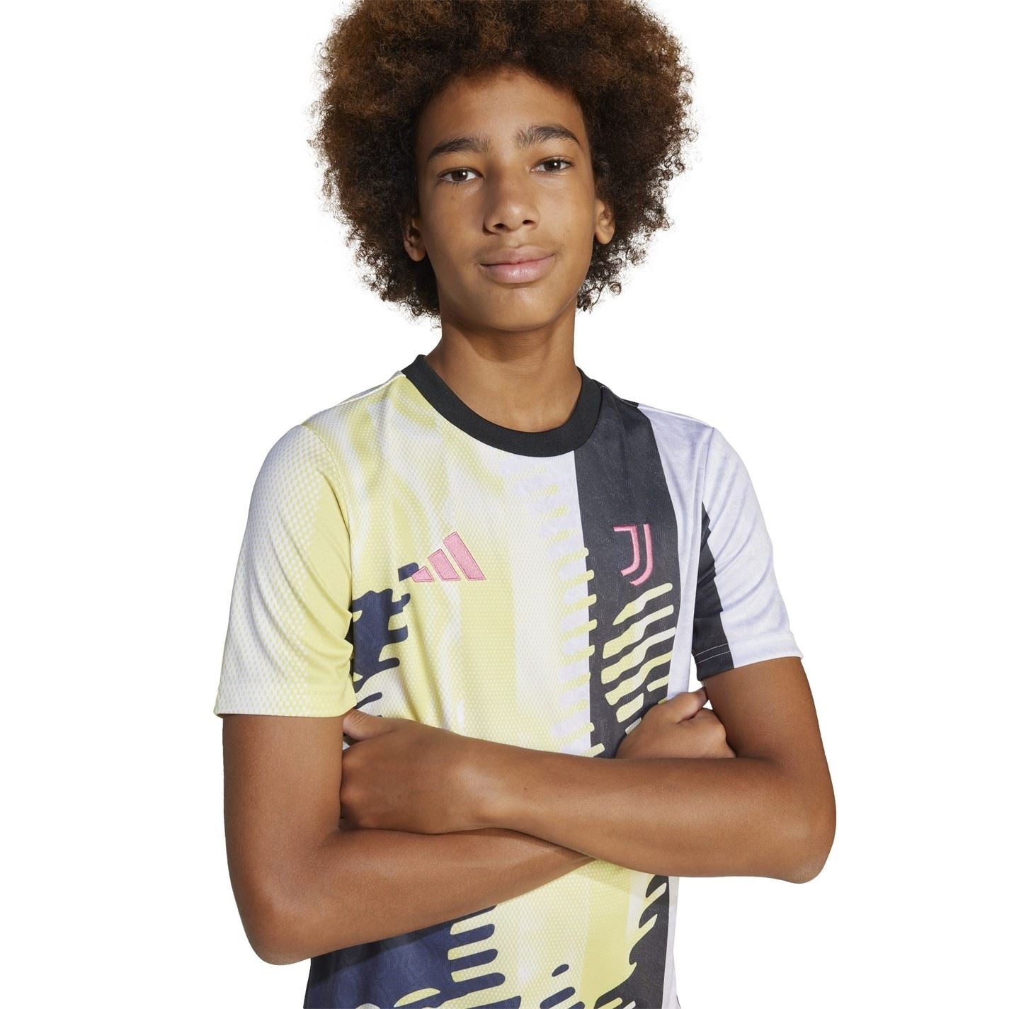 adidas Juventus Prematch Shirt 2024 2025 Juniors