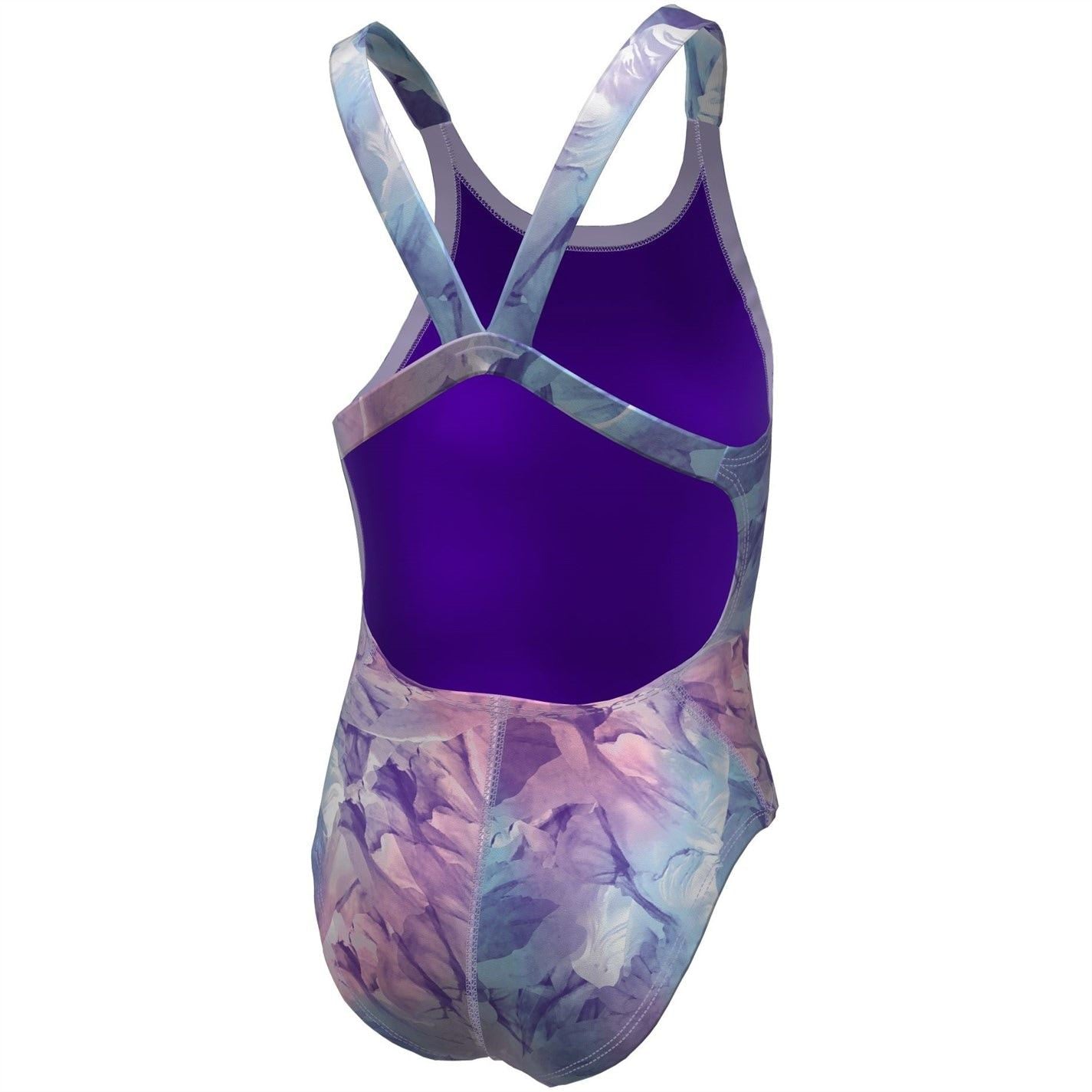 Nike Hydra Strong Fastback Abstract Patterned One-Piece Swimsuit