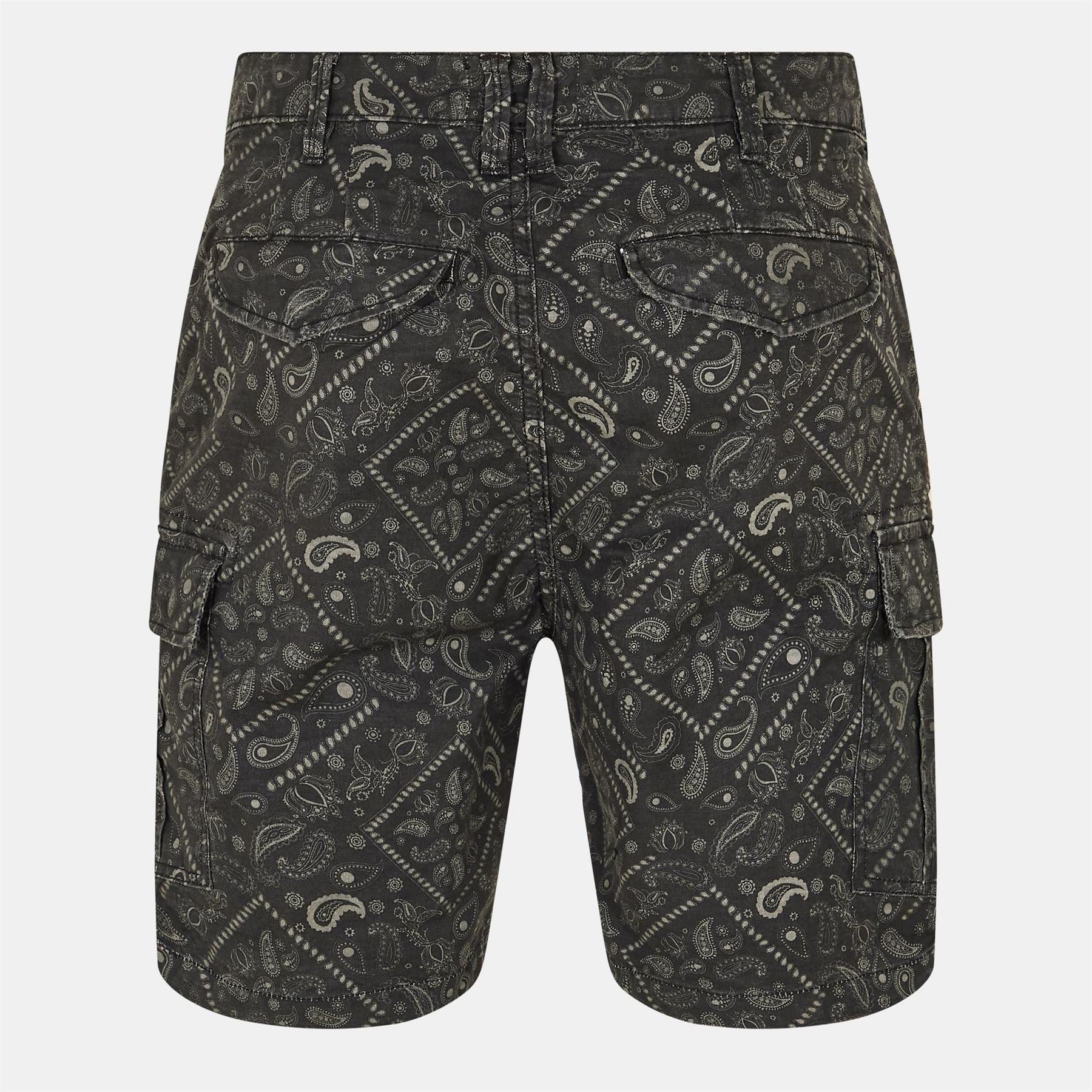 Brave Soul Print Cargo Shorts