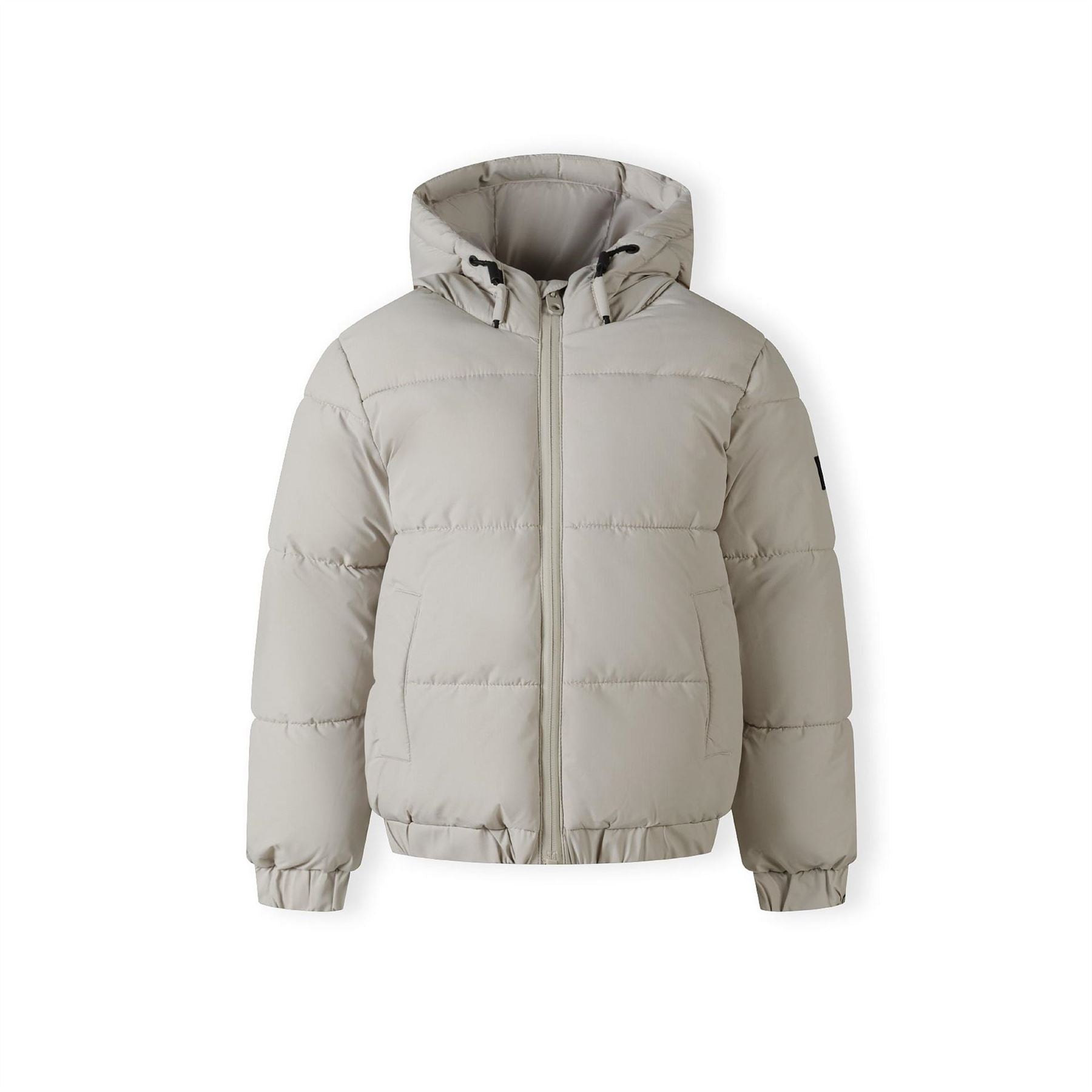 Minoti Boys Ripstop Jacket High Collar Elastic Cuffs Grey