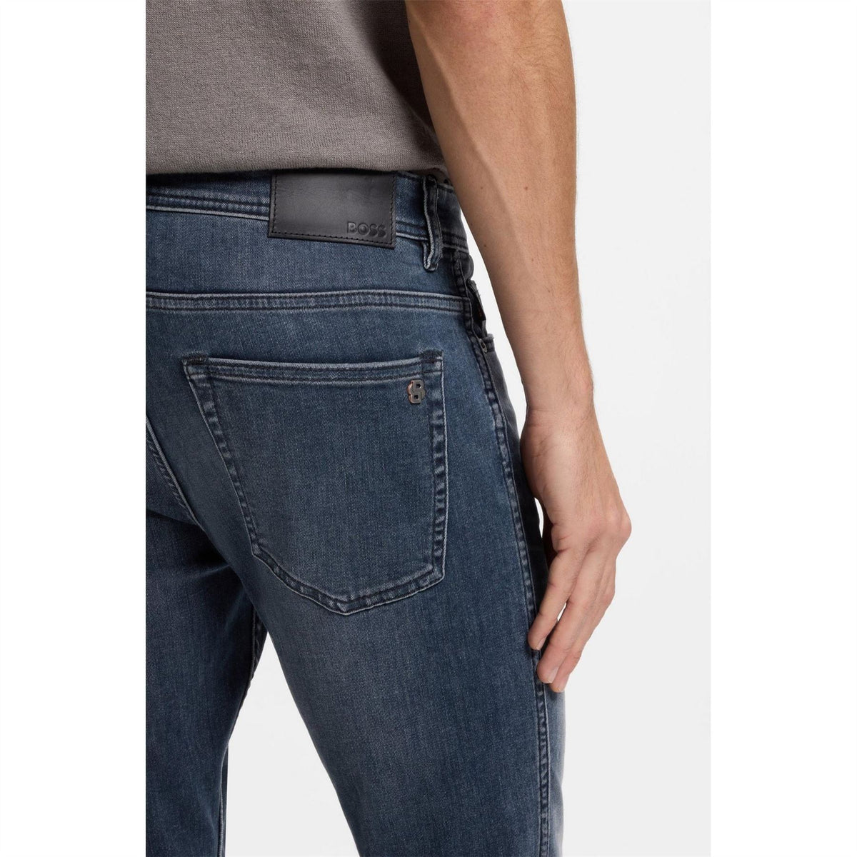 Boss Delaware Mid Rise Slim Fit Jeans