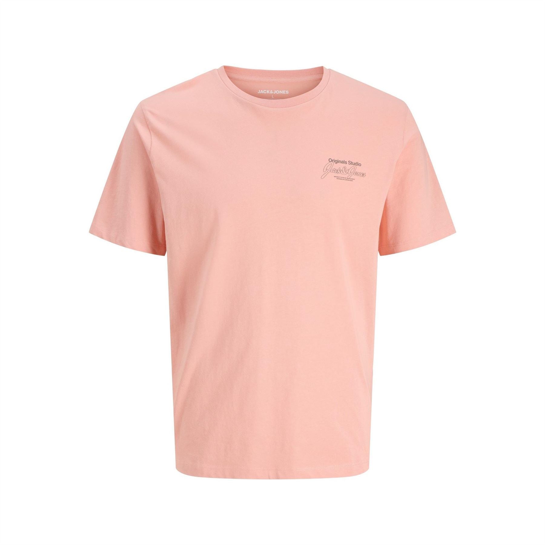 Jack and Jones Regular Fit Crew Neck Lettering T-Shirt