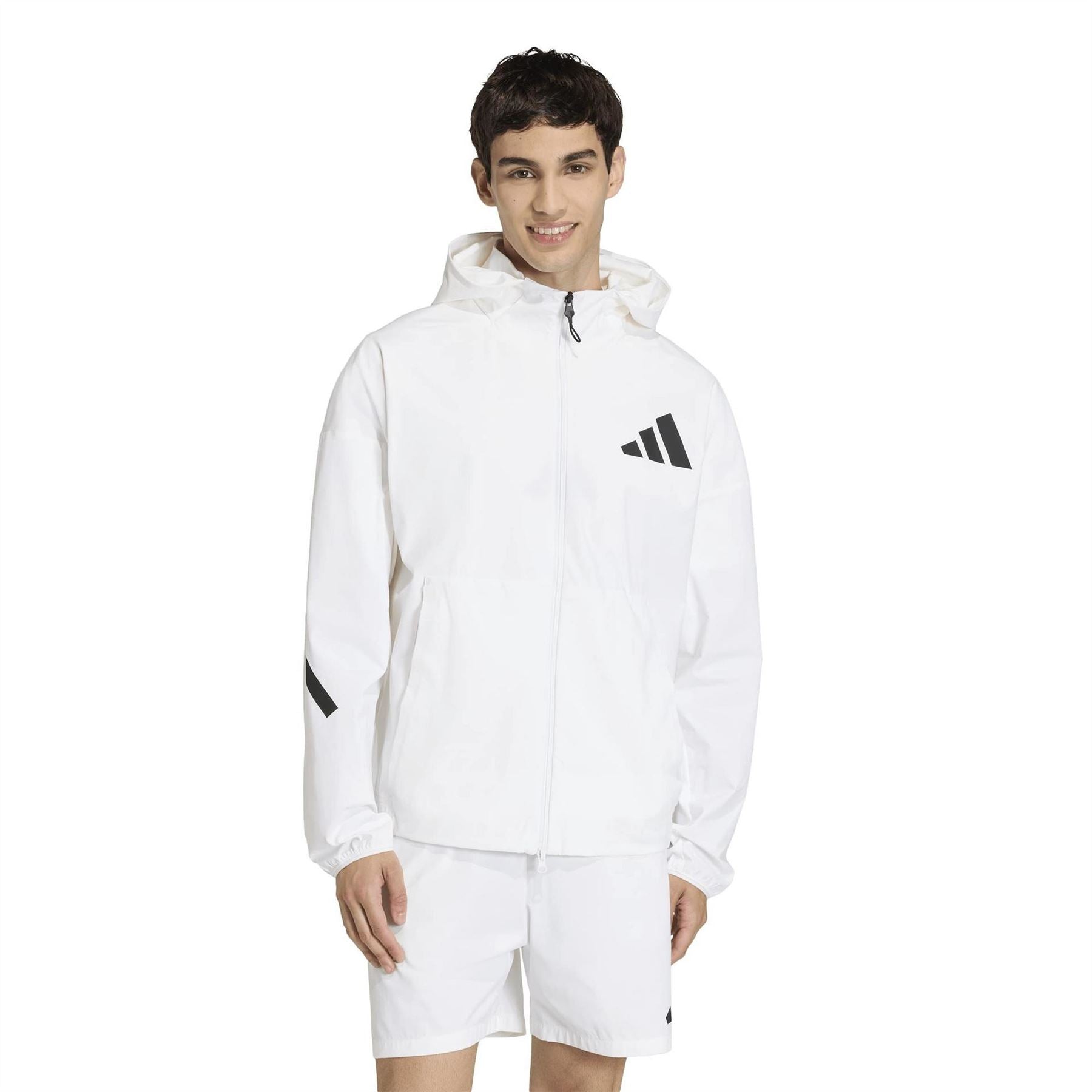 adidas Z.N.E. Hooded Neck Long Sleeve Athletic Top