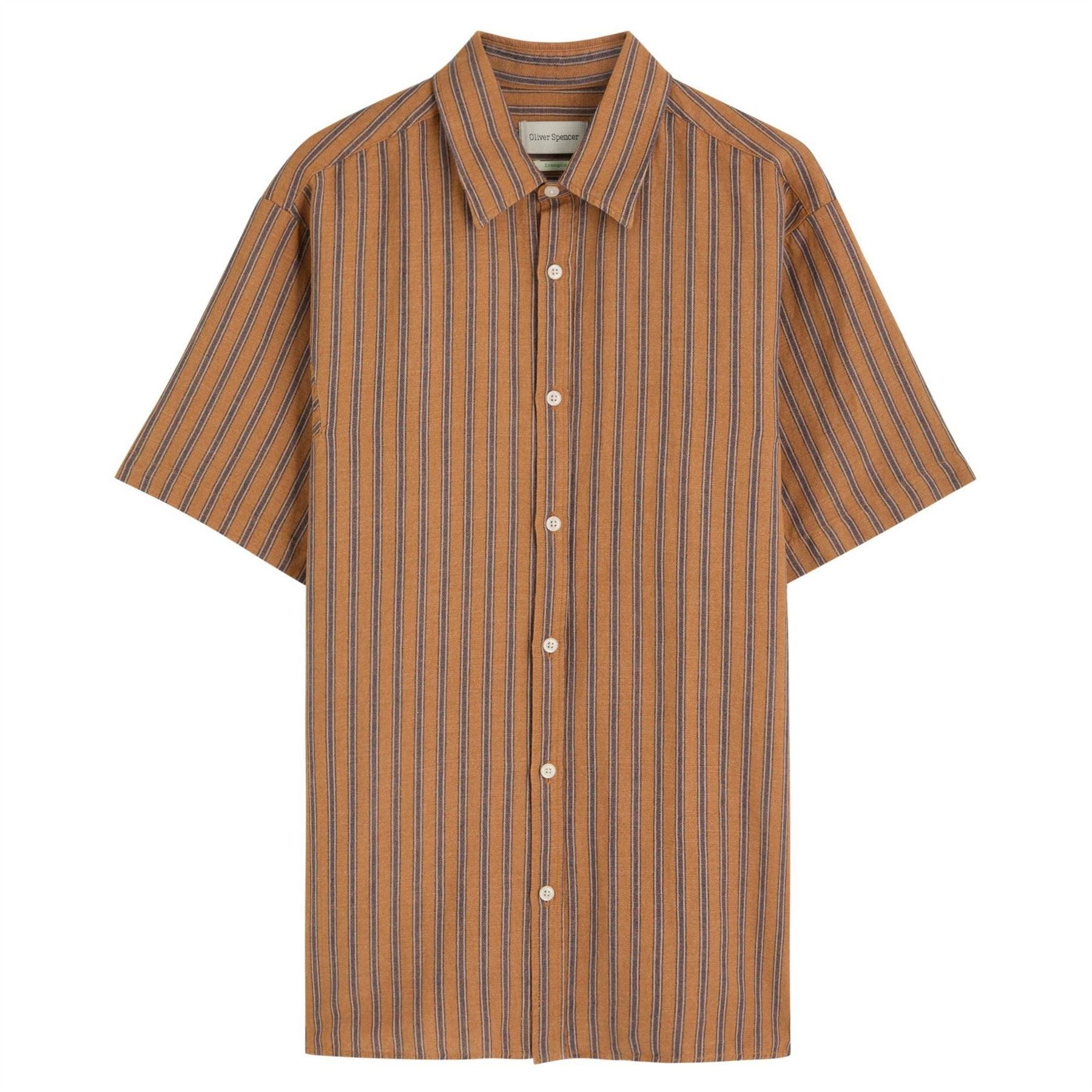 Oliver Spencer Shrt Ss Stripe Gassiso