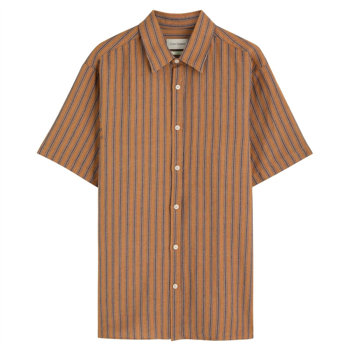 Oliver Spencer Shrt Ss Stripe Gassiso