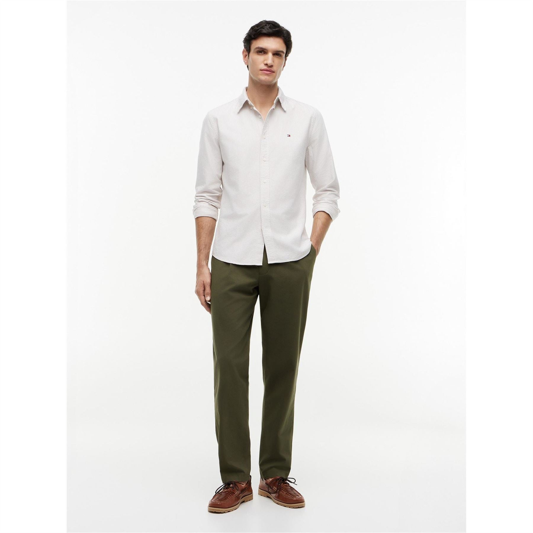 Tommy Hilfiger 1985 Flex Oxford Stripe  Shirt