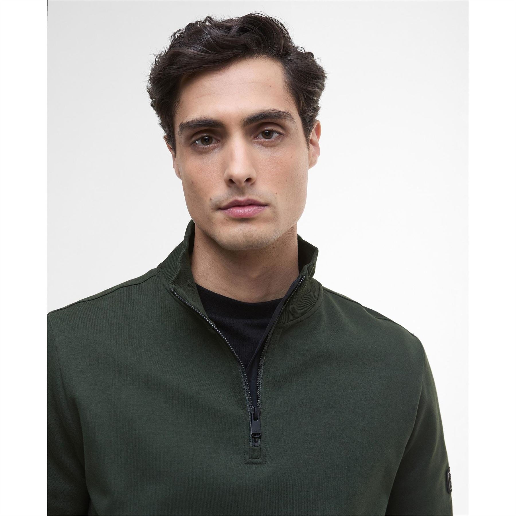 Barbour International Interlock Half Zip Sweatshirt