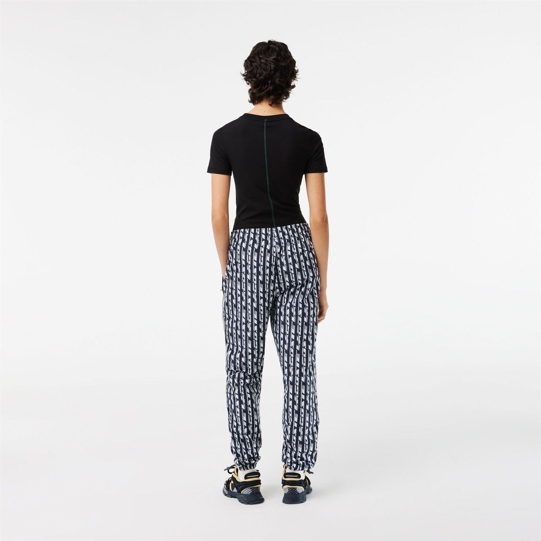 Lacoste Lettering All Over Logo Slim Cut Track Pants