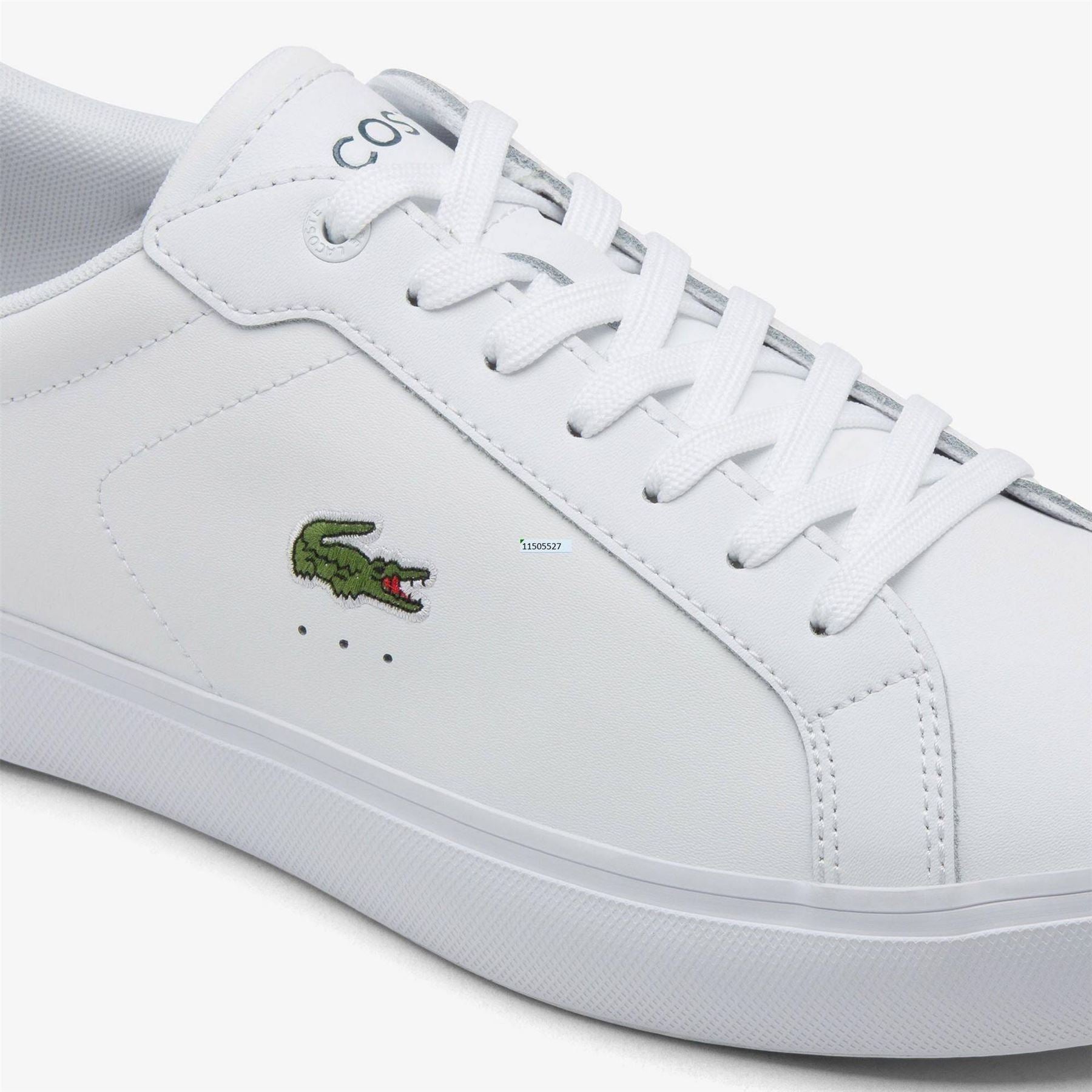 Lacoste Powercourt Low Top Crocodile Print Sneakers