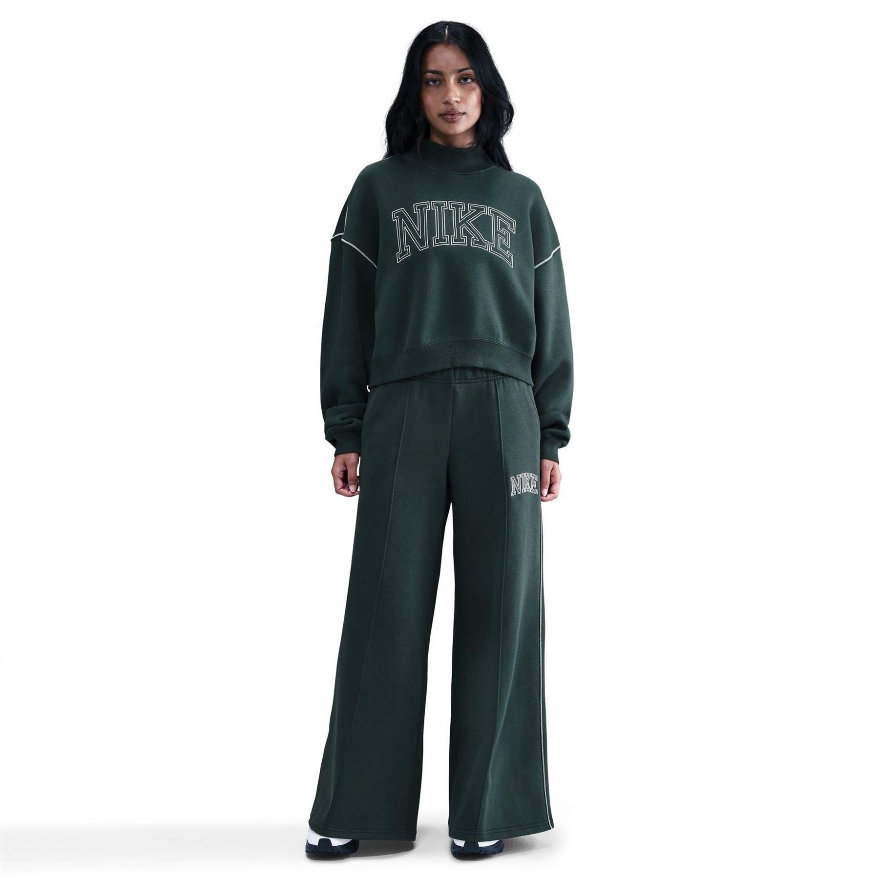 Nike Speed Mock Neck High Collar Long Sleeve Sweatshirt