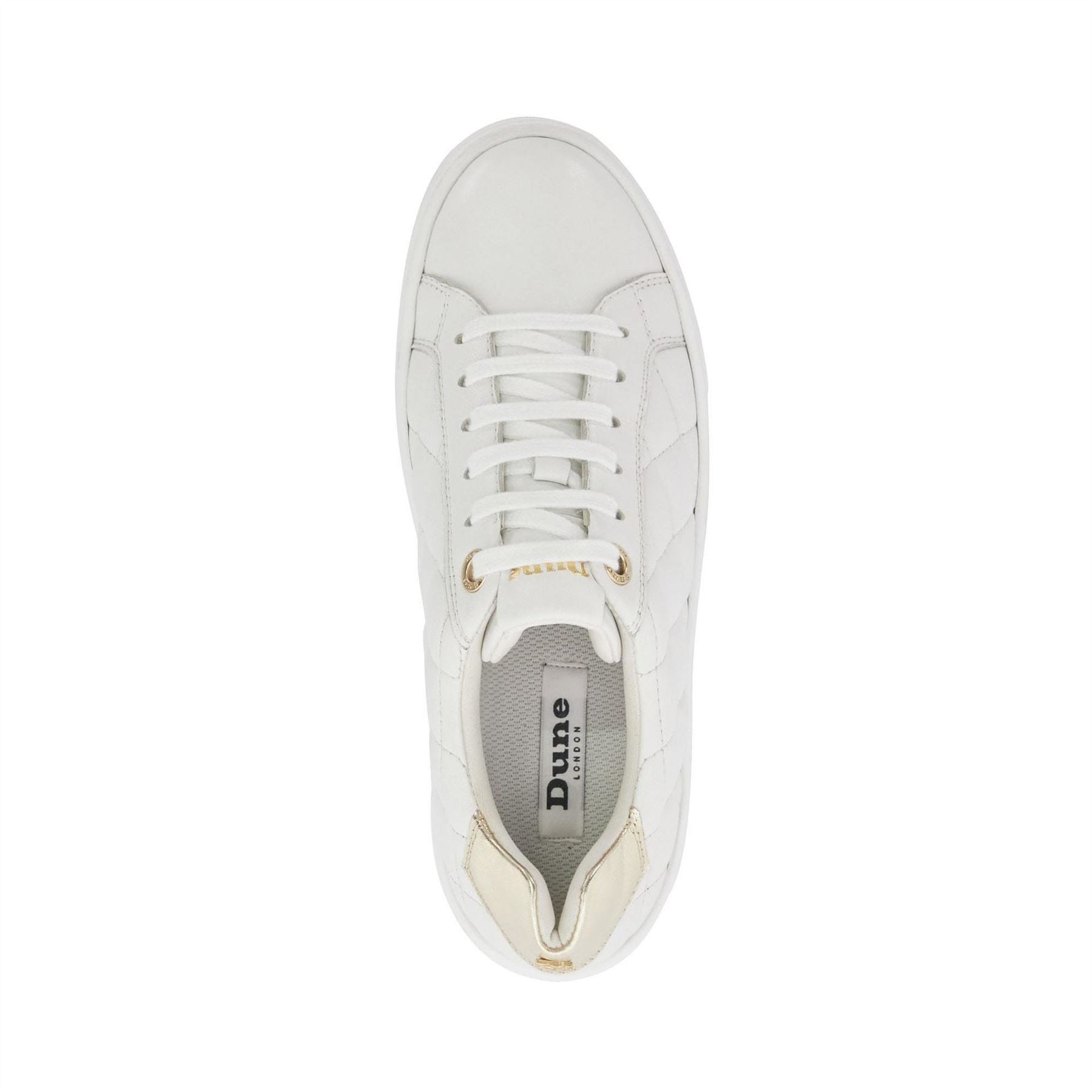 Dune London Elizas Quilted Wedge Heel Trainers