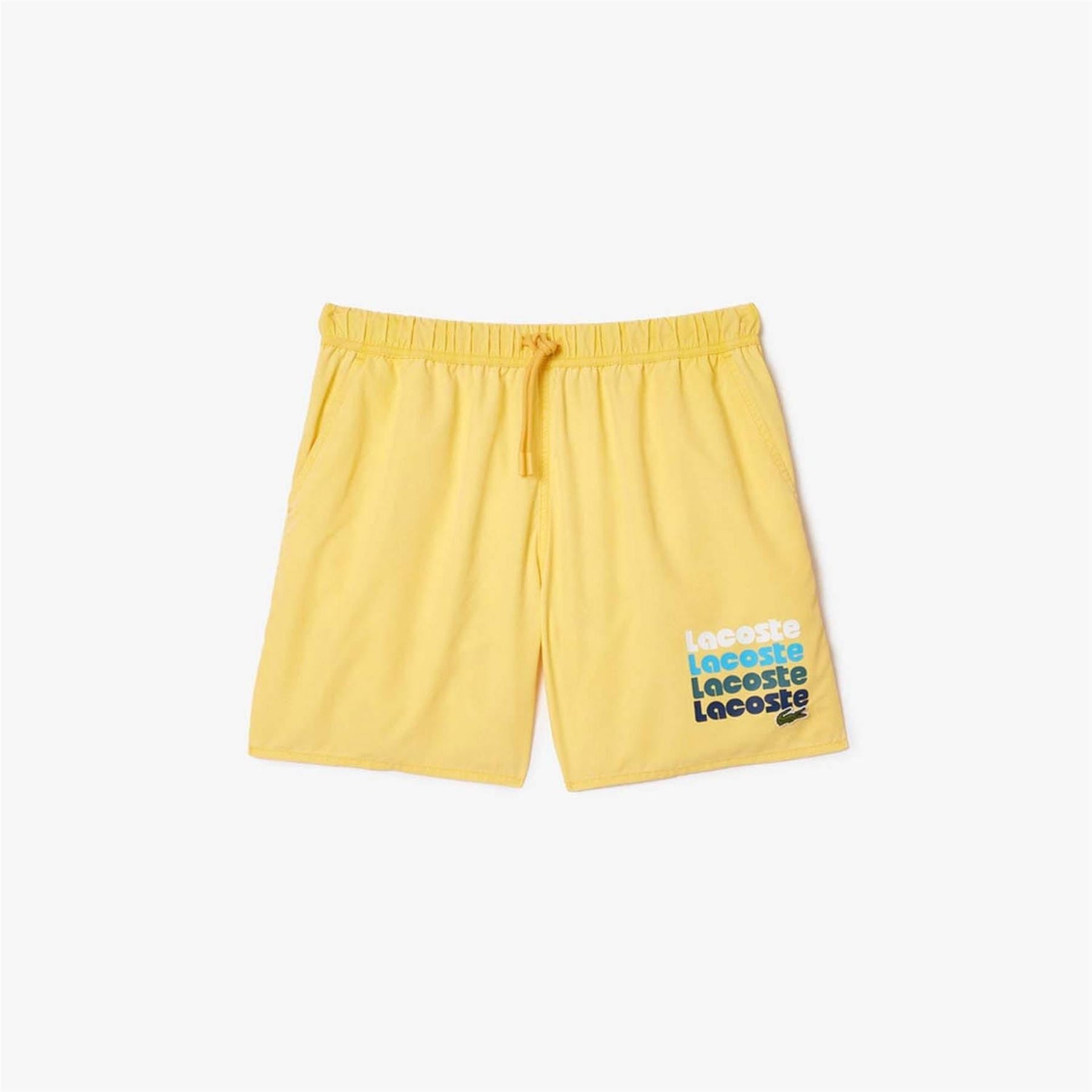 Lacoste Length Washed Effect Swim Trunks
