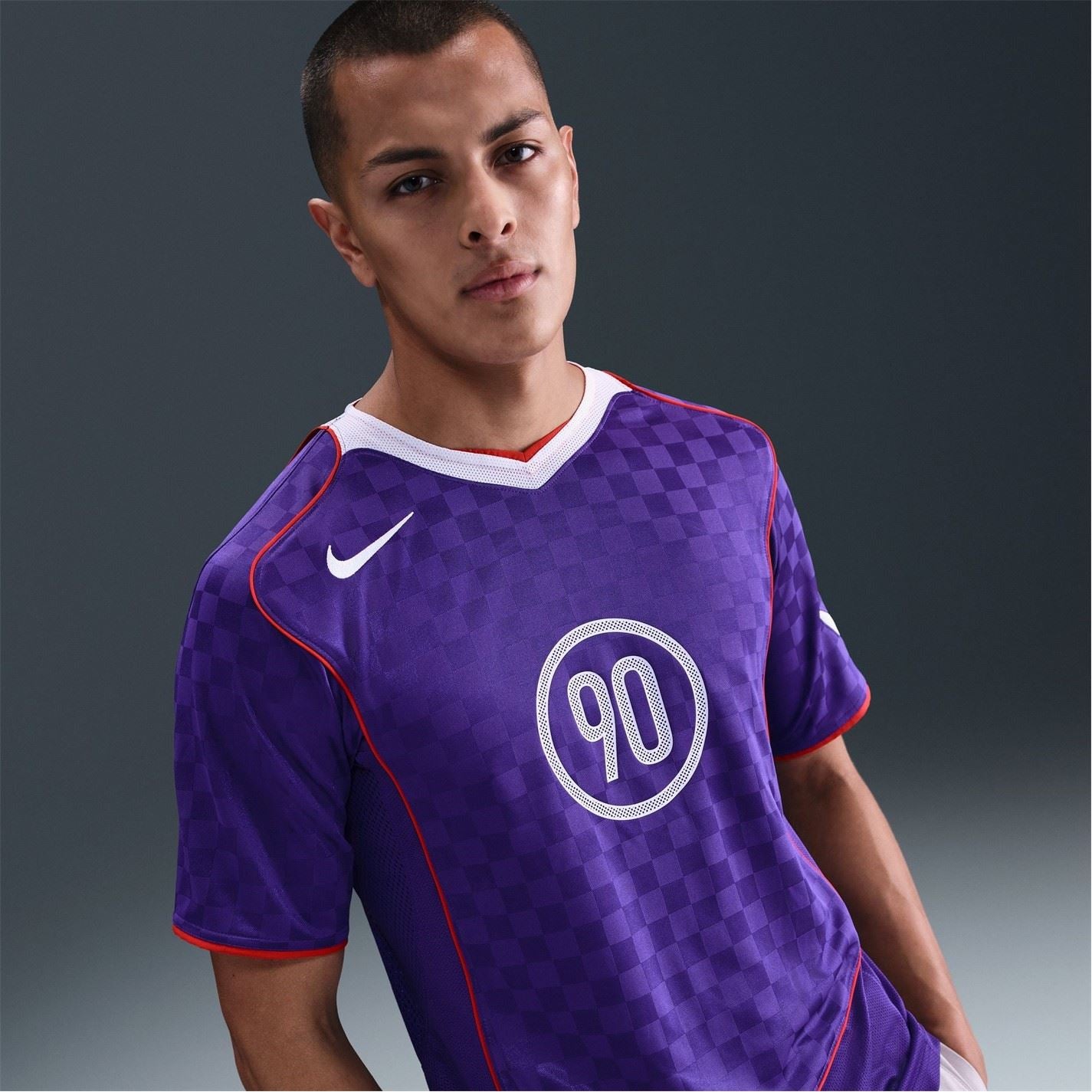 Nike T90 Energy V-Neck Raglan Short Sleeve Jersey
