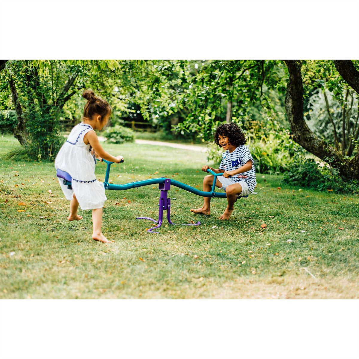 Plum Play Rotating See Saw   Purple Teal