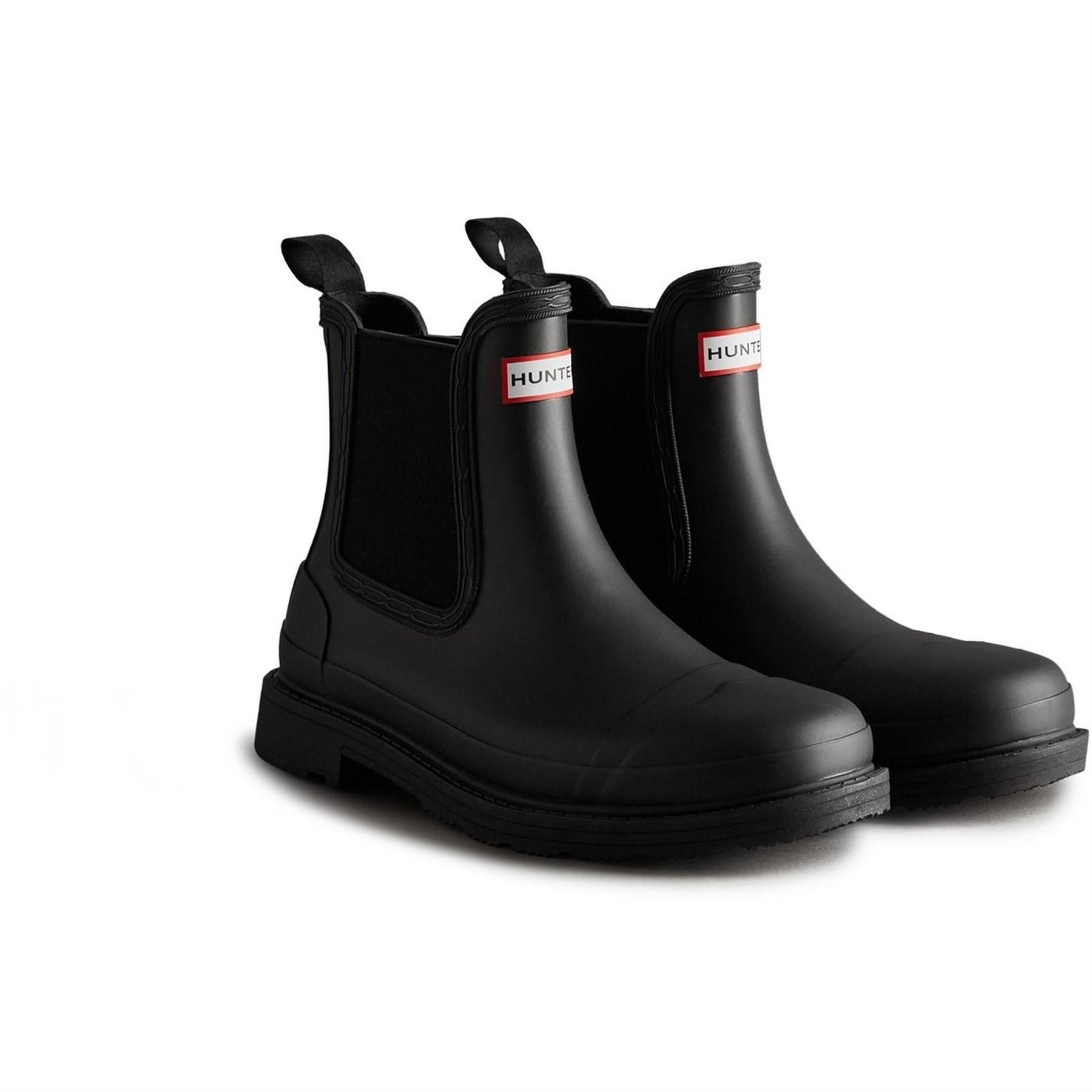 Hunter Comando Chelsea Block Heel Boots