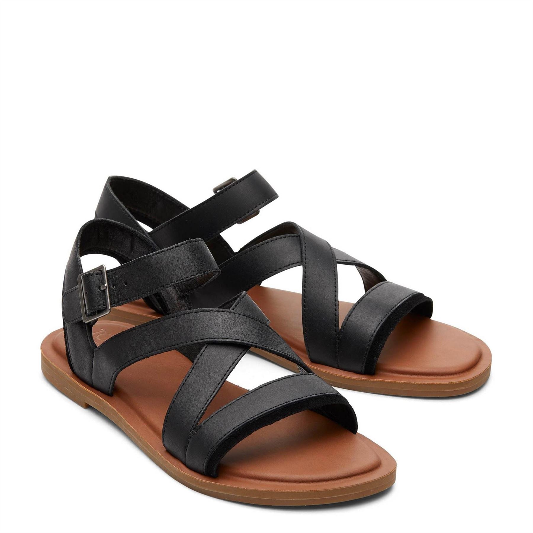 Toms Sloane Strappy Gladiator Sandals Flats