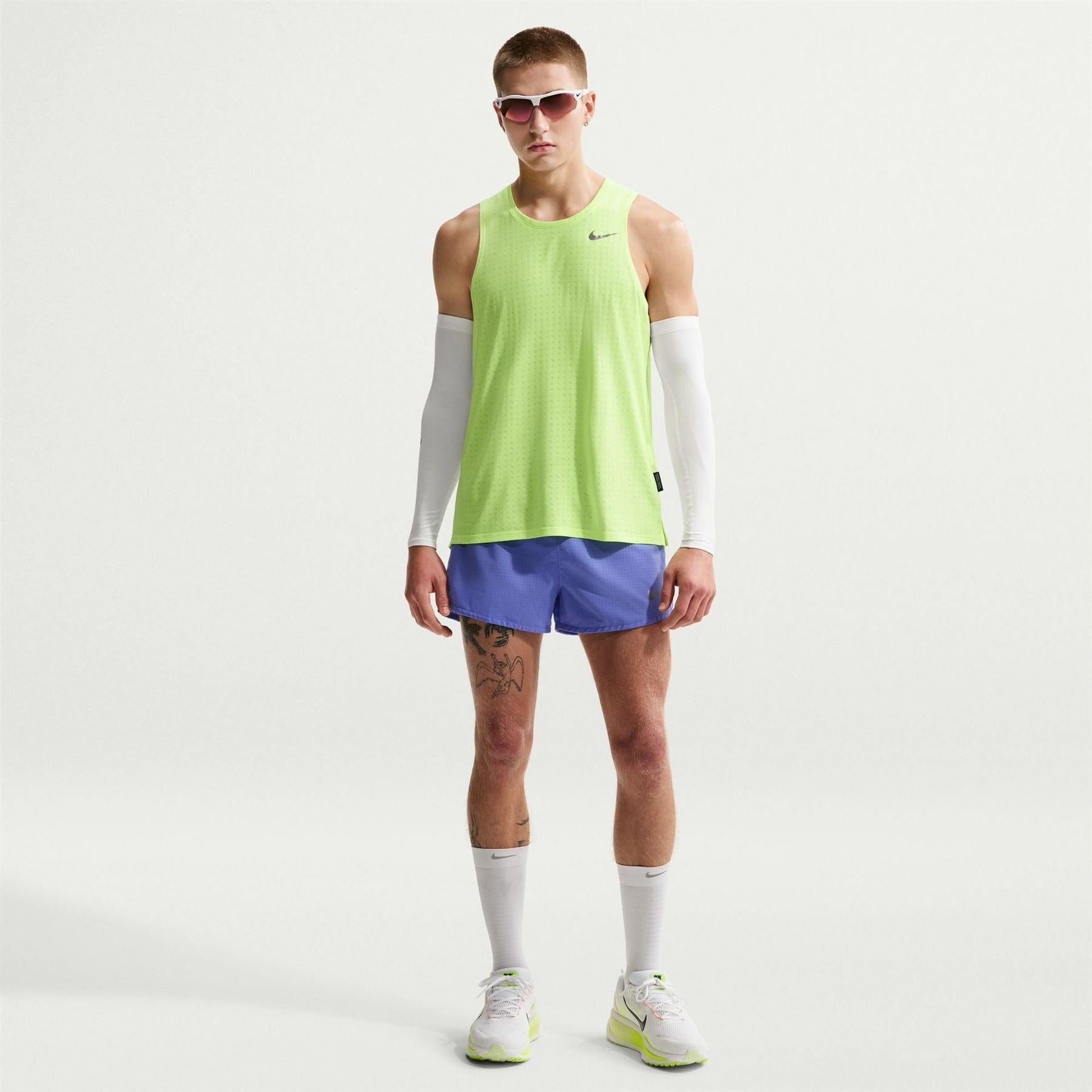 Nike Mens Fast Dri Fit 3 Brief Lined Running Shorts