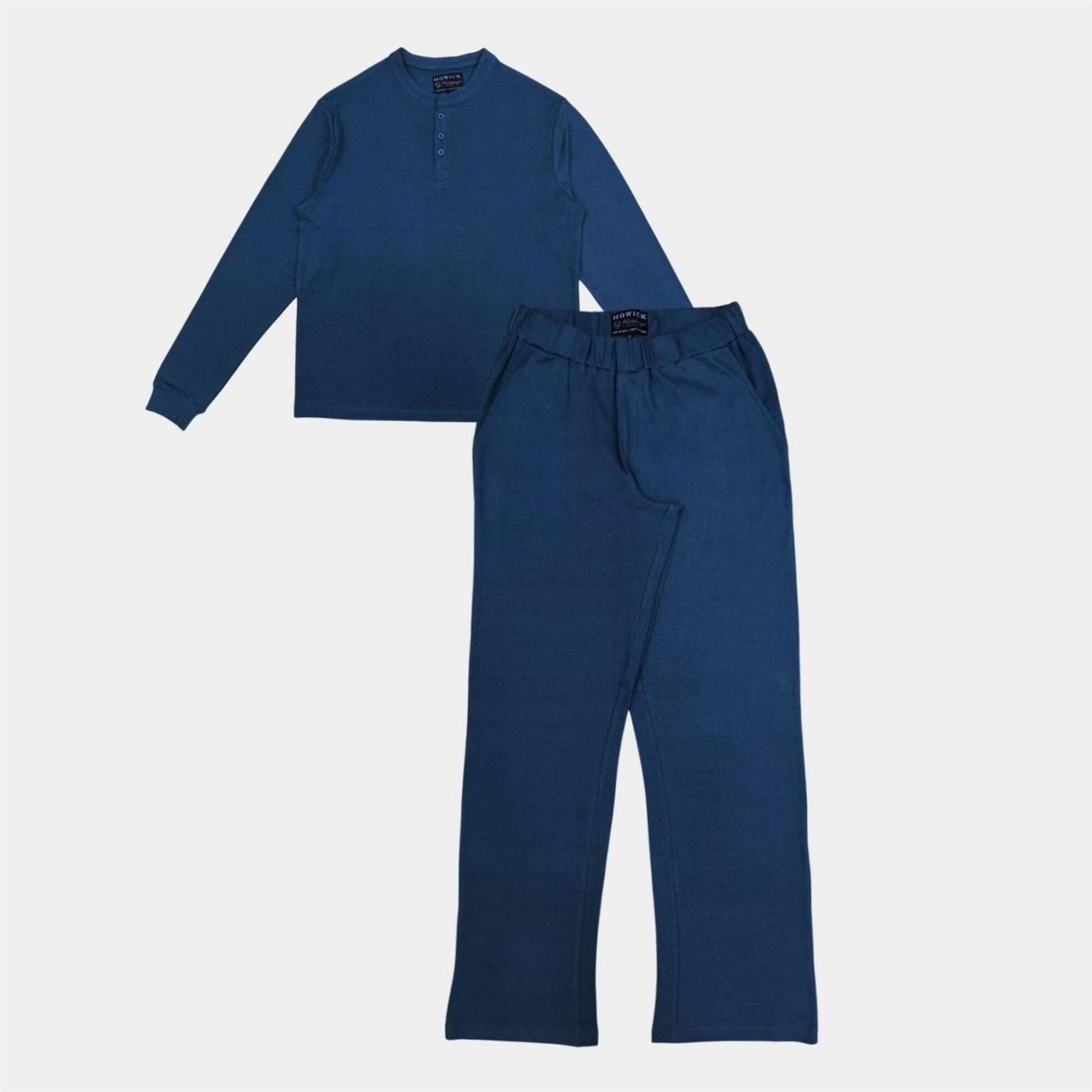 Howick 3 Button Cotton Long Sleeve Pyjama Sets