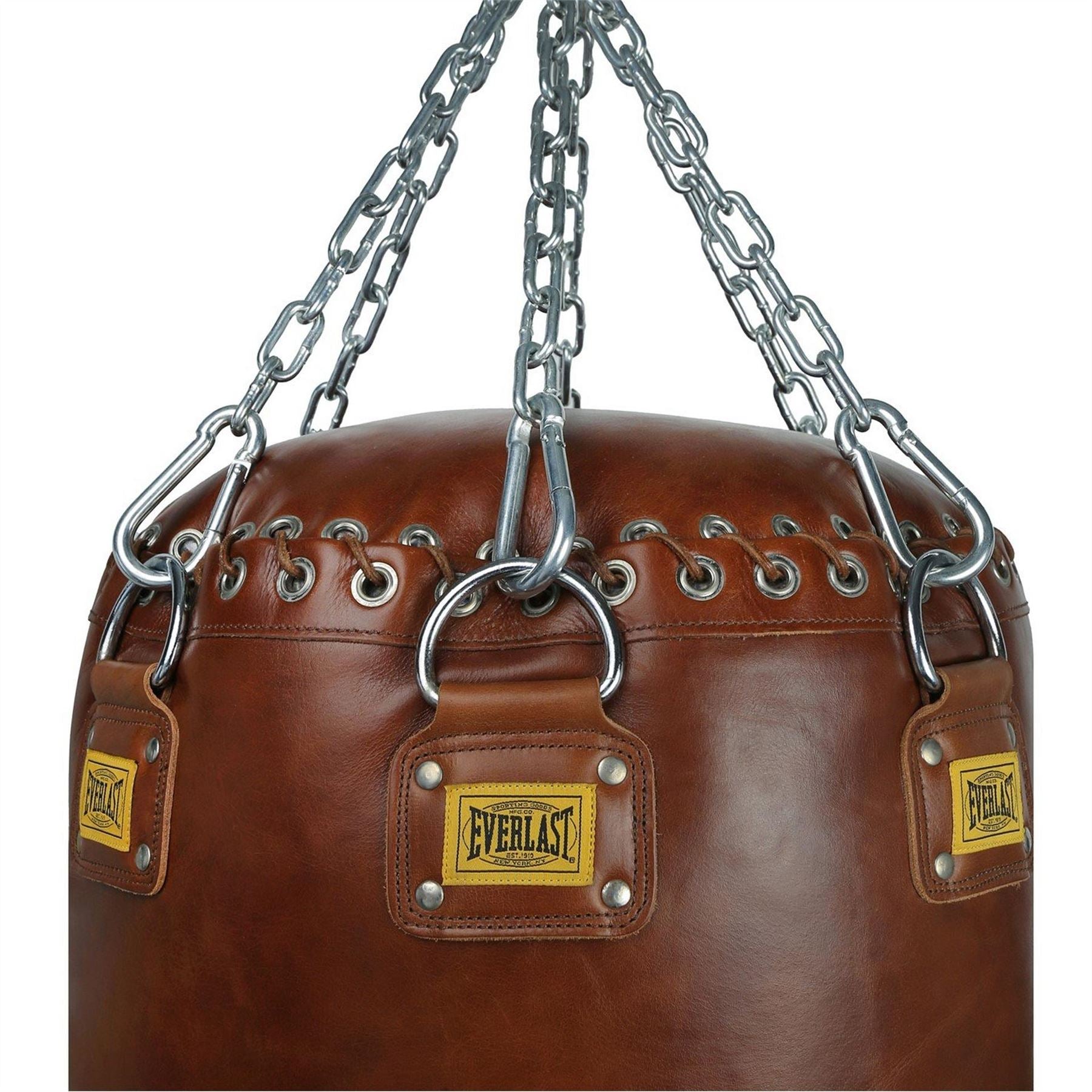 Everlast Pro Leather Heavy Punching Bag Vintage Brown (filled)   75kgs