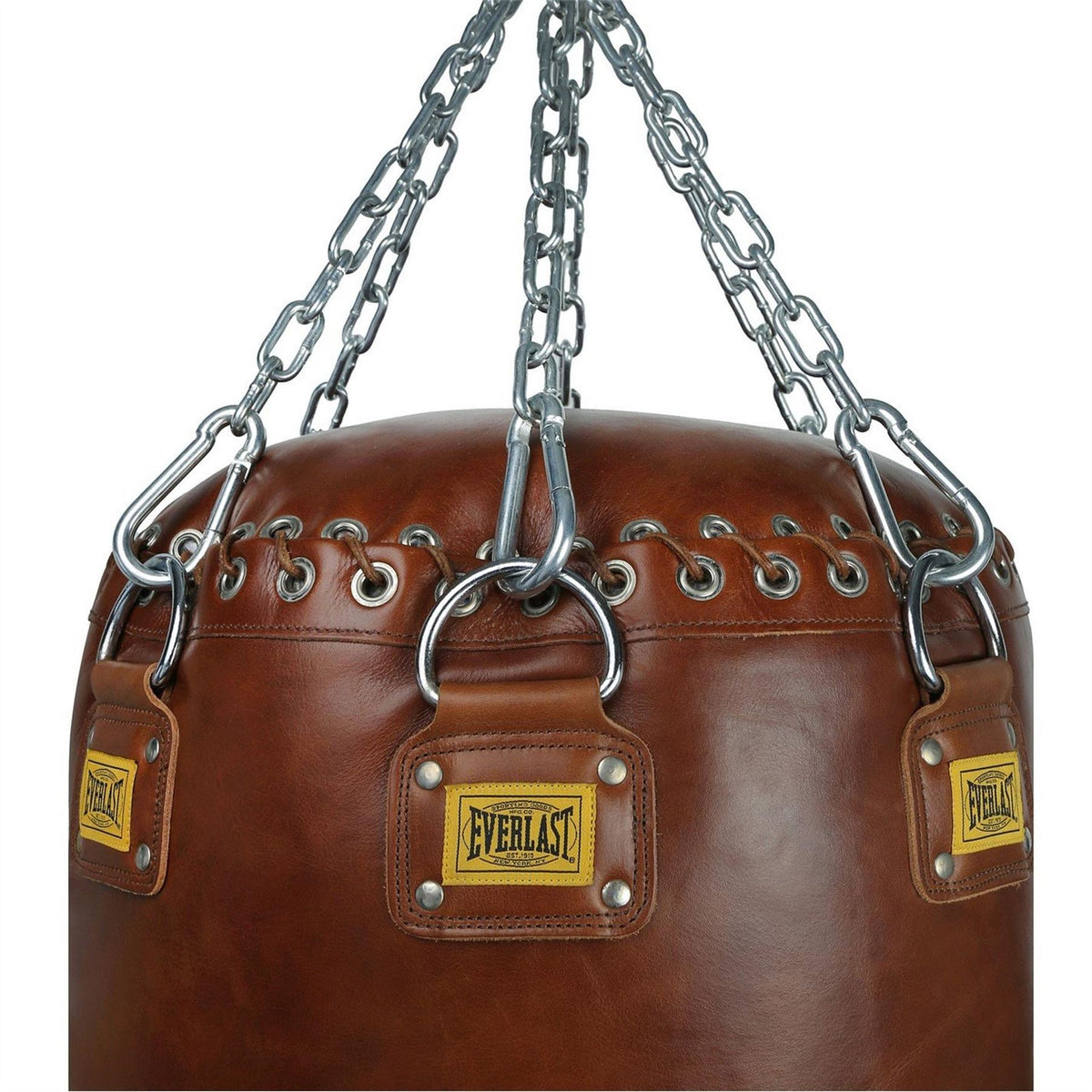 Everlast Pro Leather Heavy Punching Bag Vintage Brown (filled)   75kgs