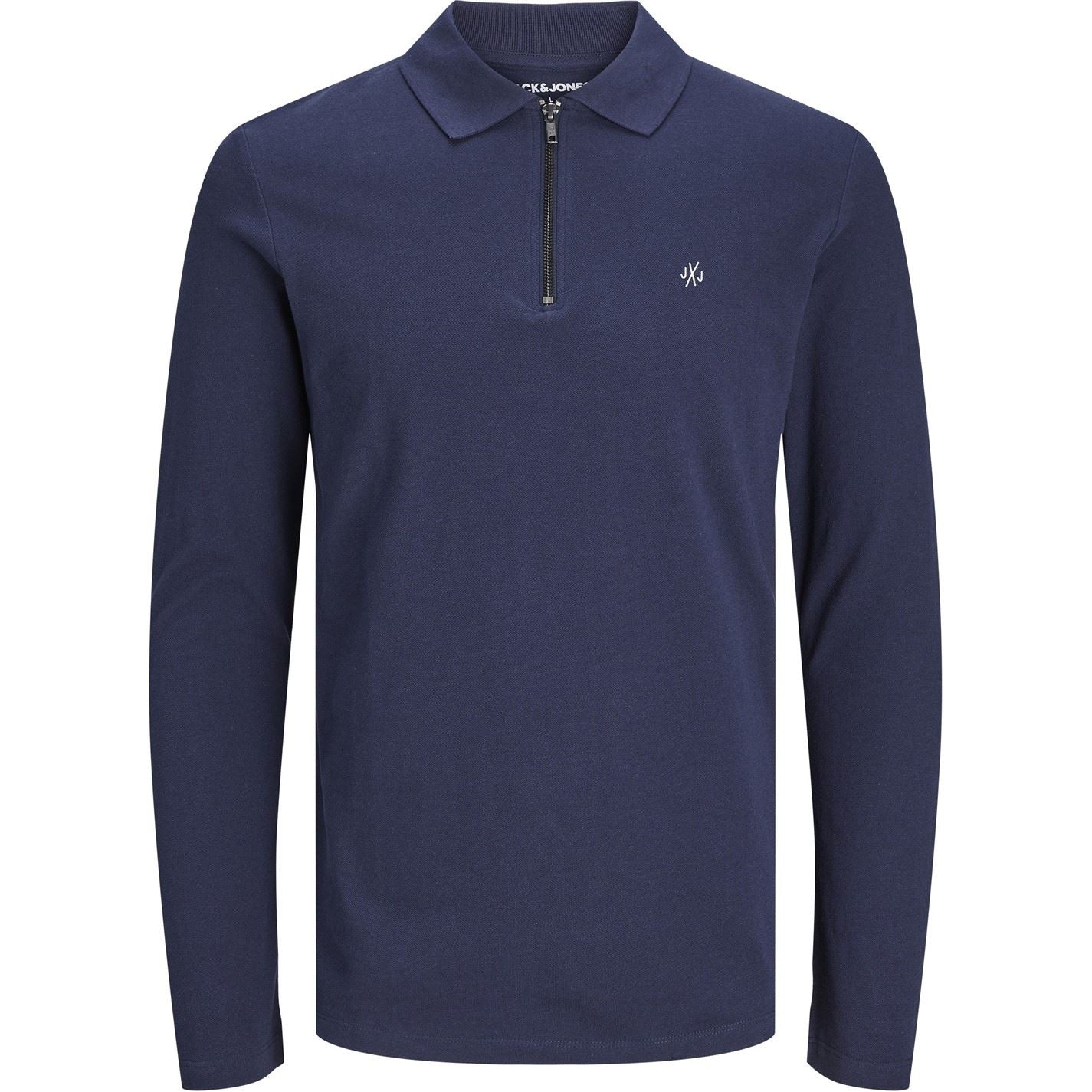 Jack and Jones Regular Fit Long Sleeve Polo Shirt