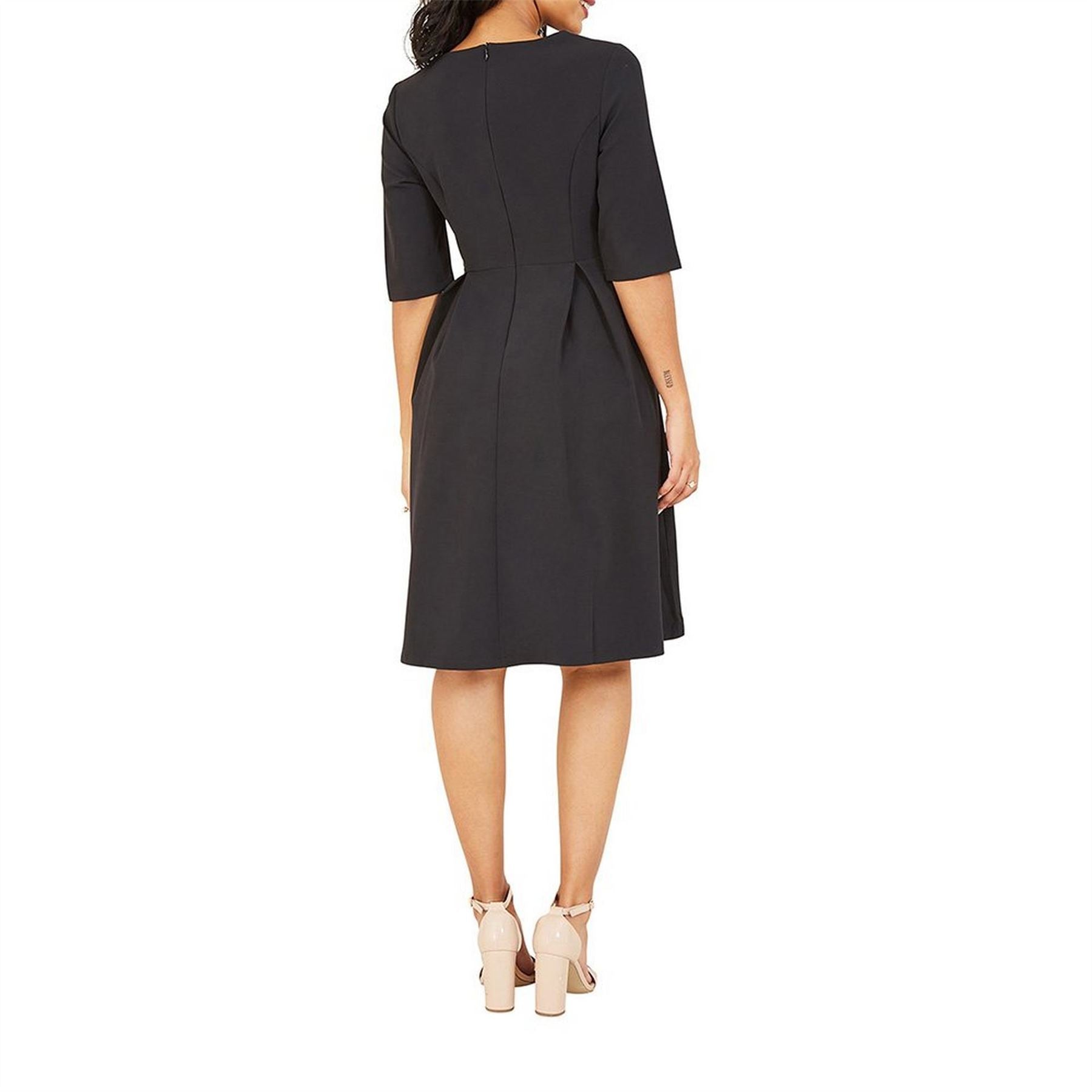 Yumi Skater Dress In Black
