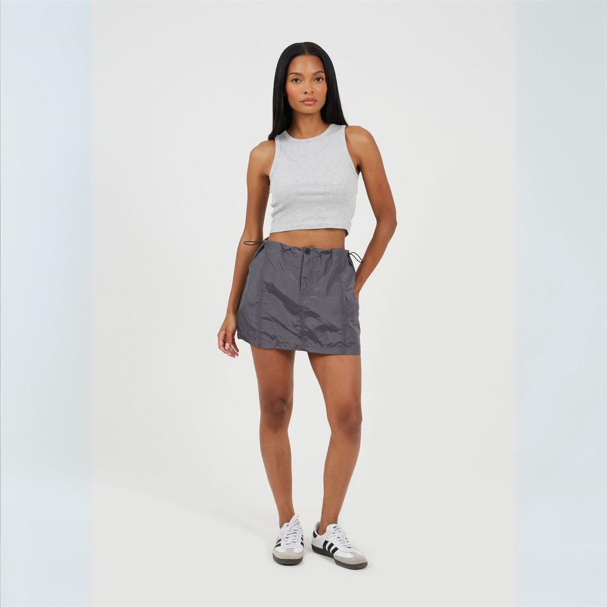 Brave Soul Womens Cargo Mini Skirt With Toggle Waist