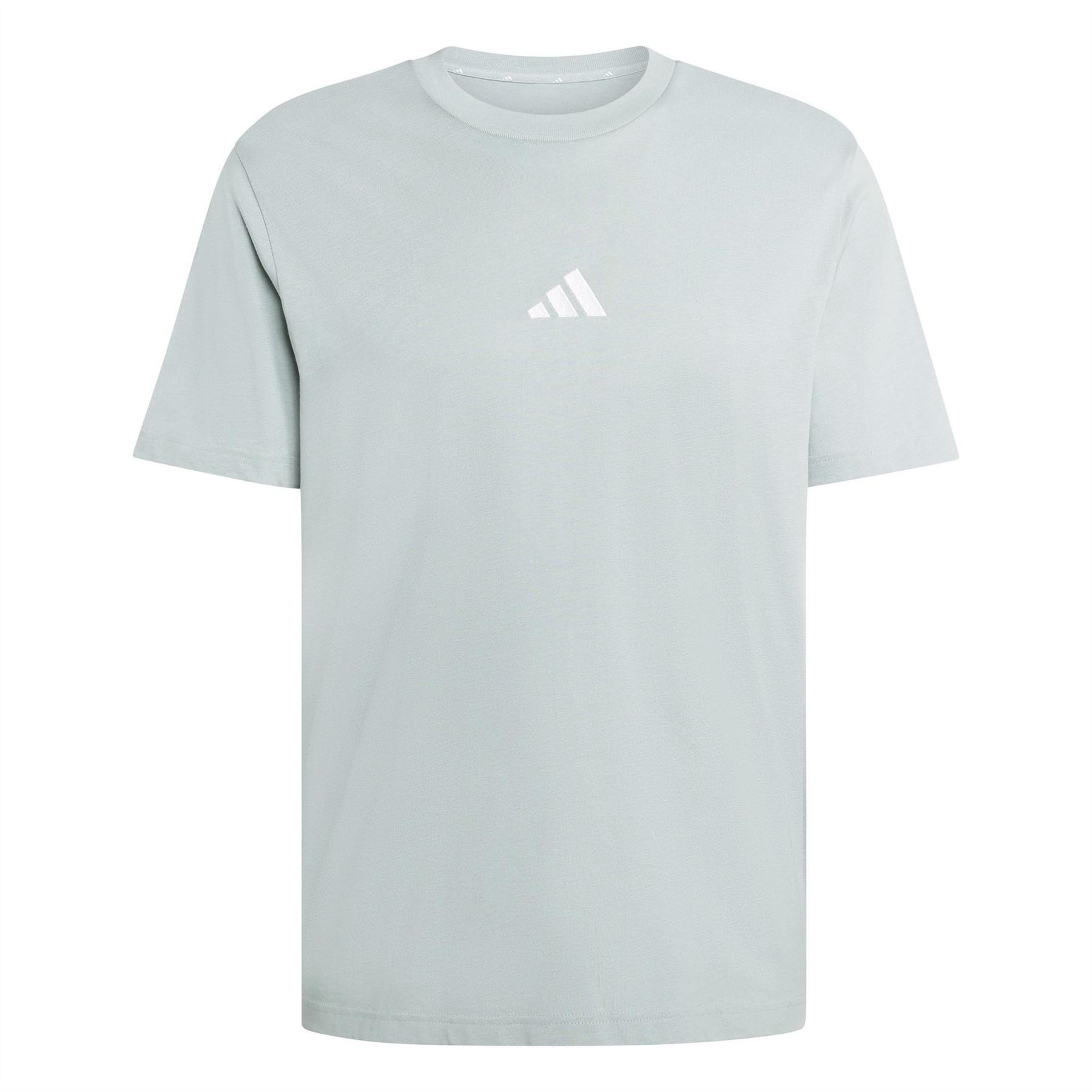adidas Mens Essentials Single Jersey Linear Embroidered Logo T-Shirt