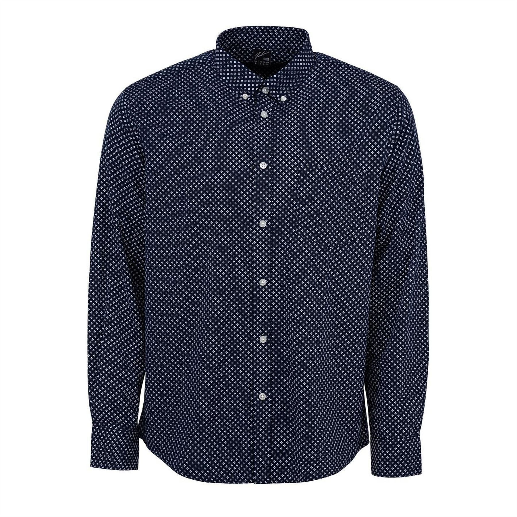Fabric Mens Classic Poplin Long Sleeve Shirt