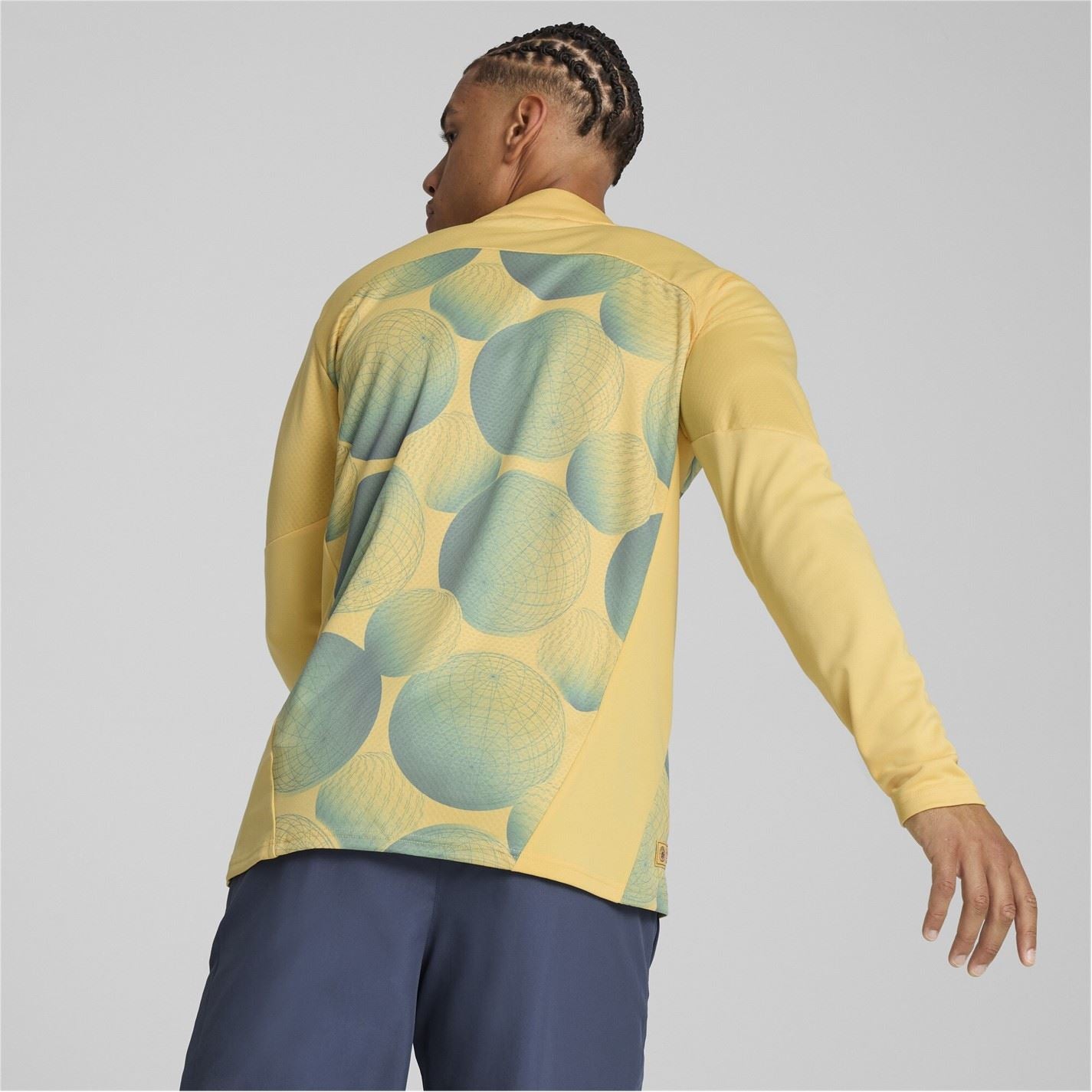 Puma Manchester City Fc Fourth Pre Match Drill Jacket 2024 2025 Adults