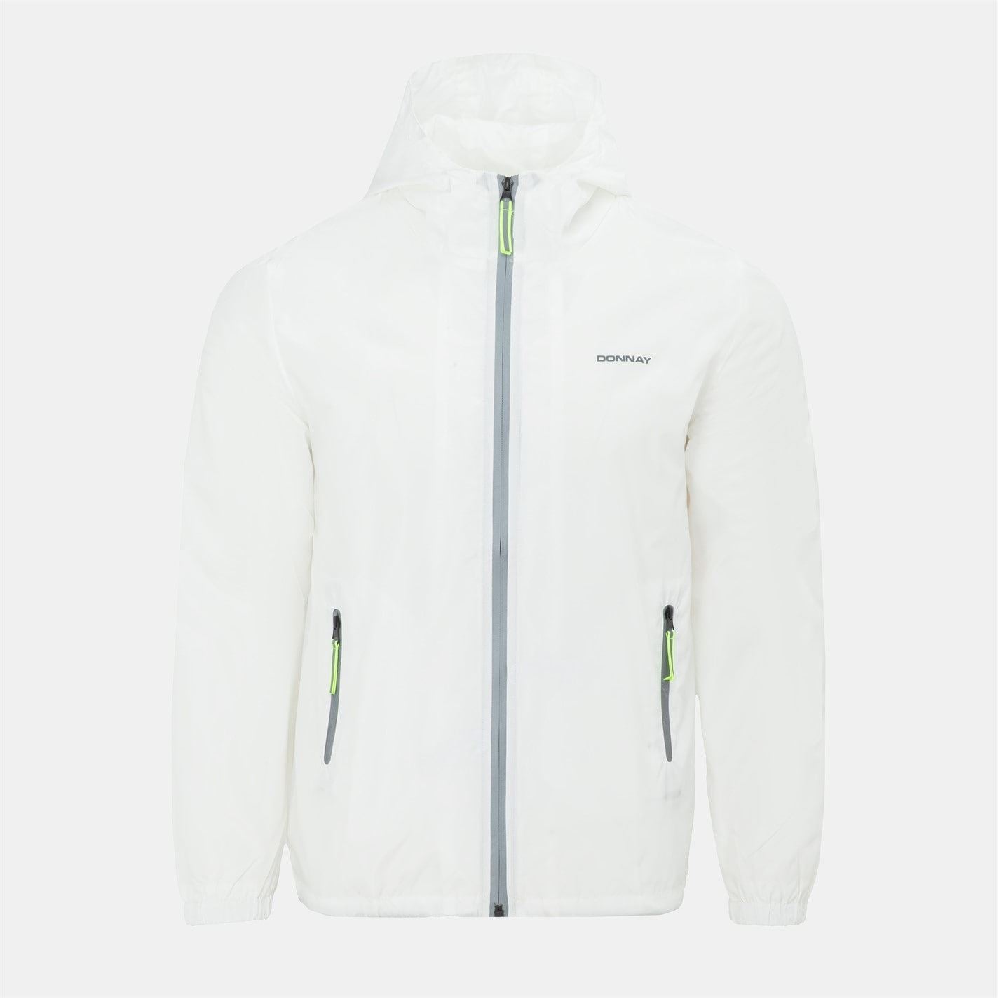 Donnay Hooded Windbreaker Elasticated Cuff Jacket