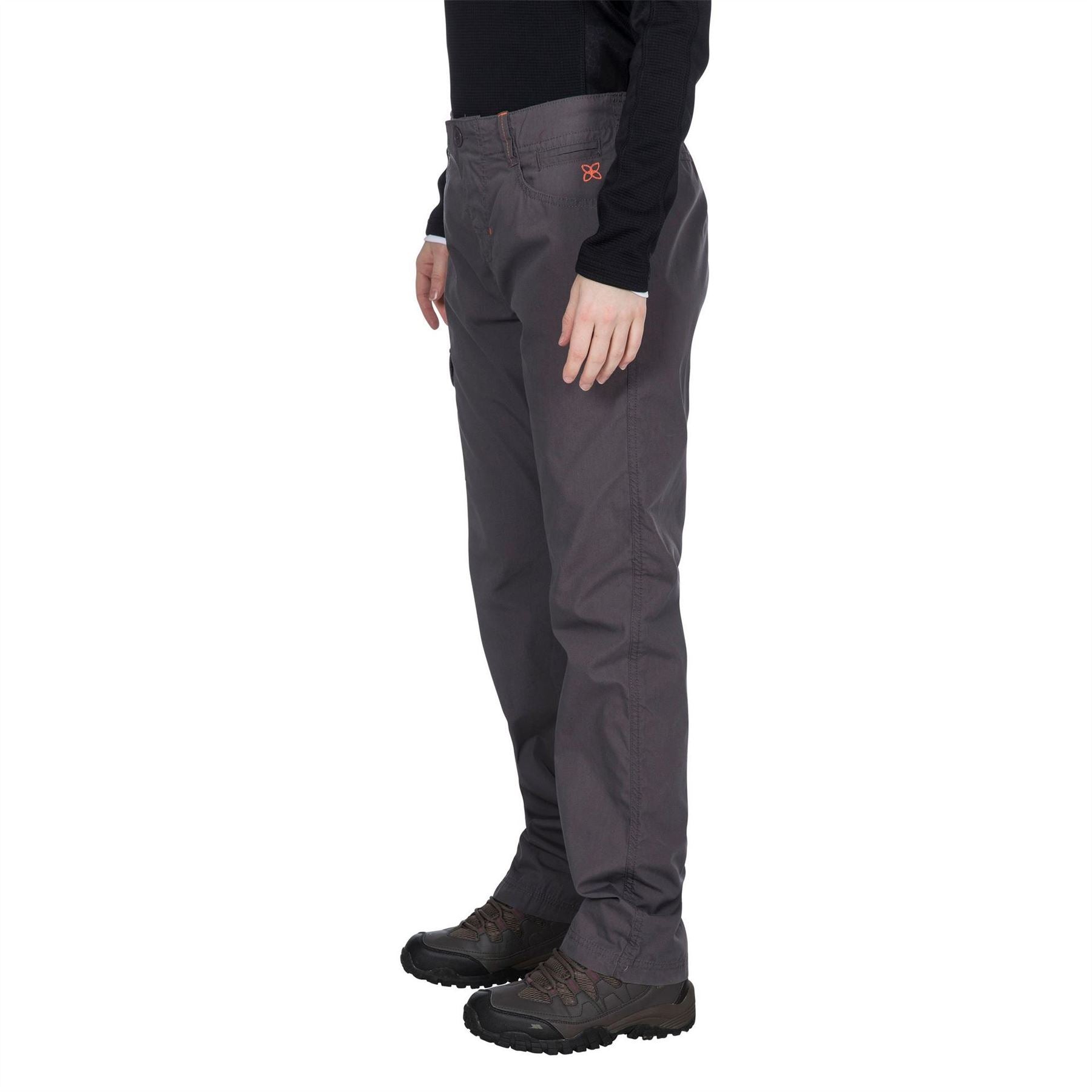 Trespass Rambler Solid Patterned Straight Cargo Trousers