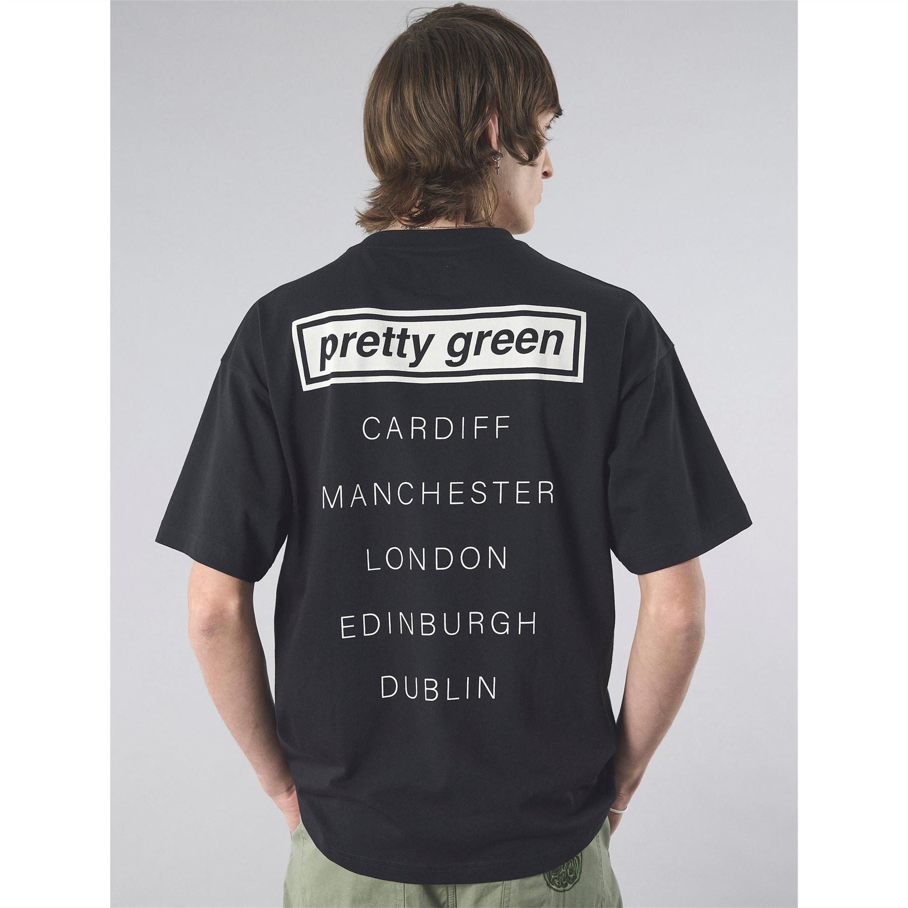 Pretty Green Porsche Live Forever Lettering Graphic T-Shirt