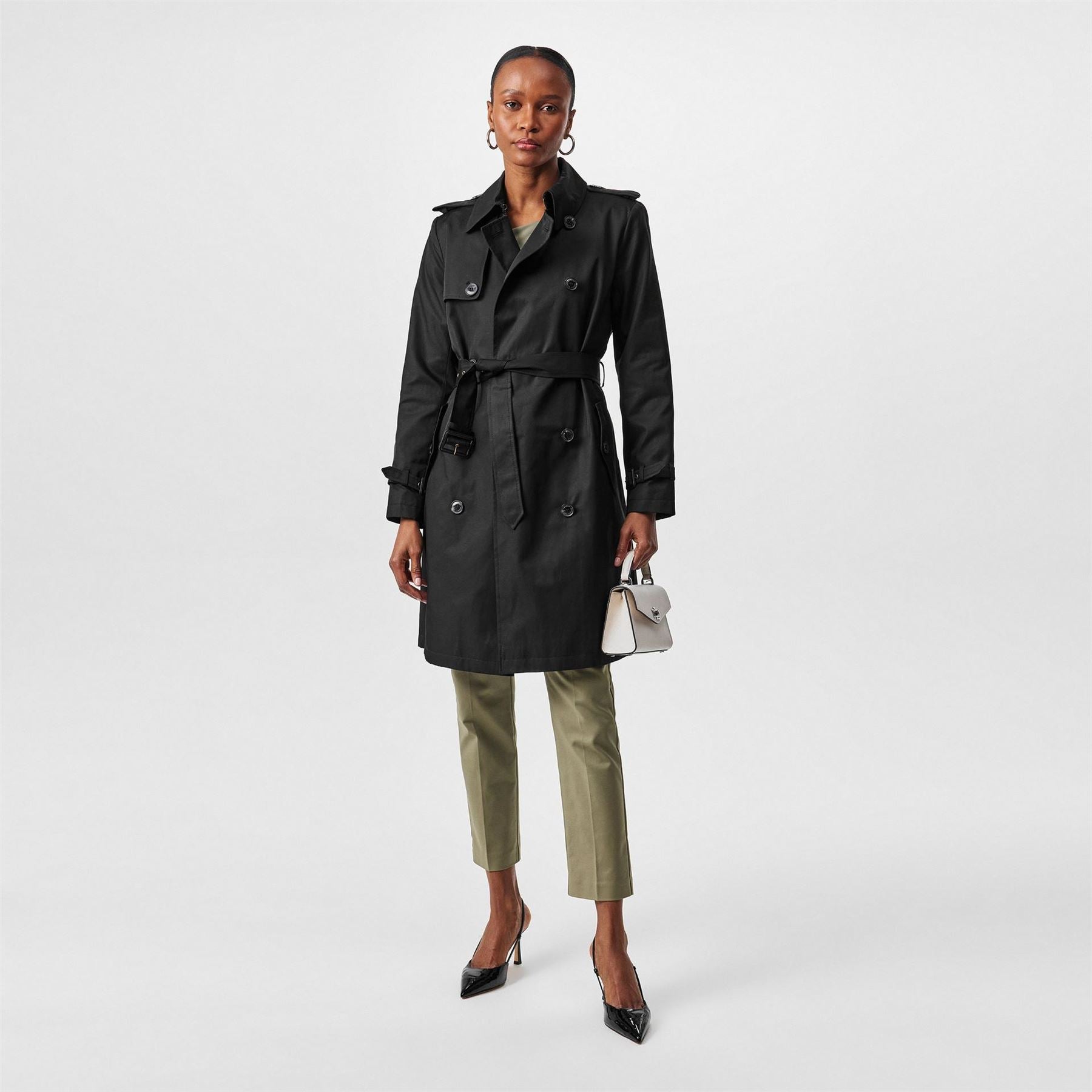Lauren by Ralph Lauren Breasted Trench Coat