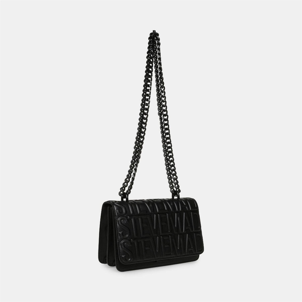 Steve Madden Cross Body Bag with Chain and Embossed Logo