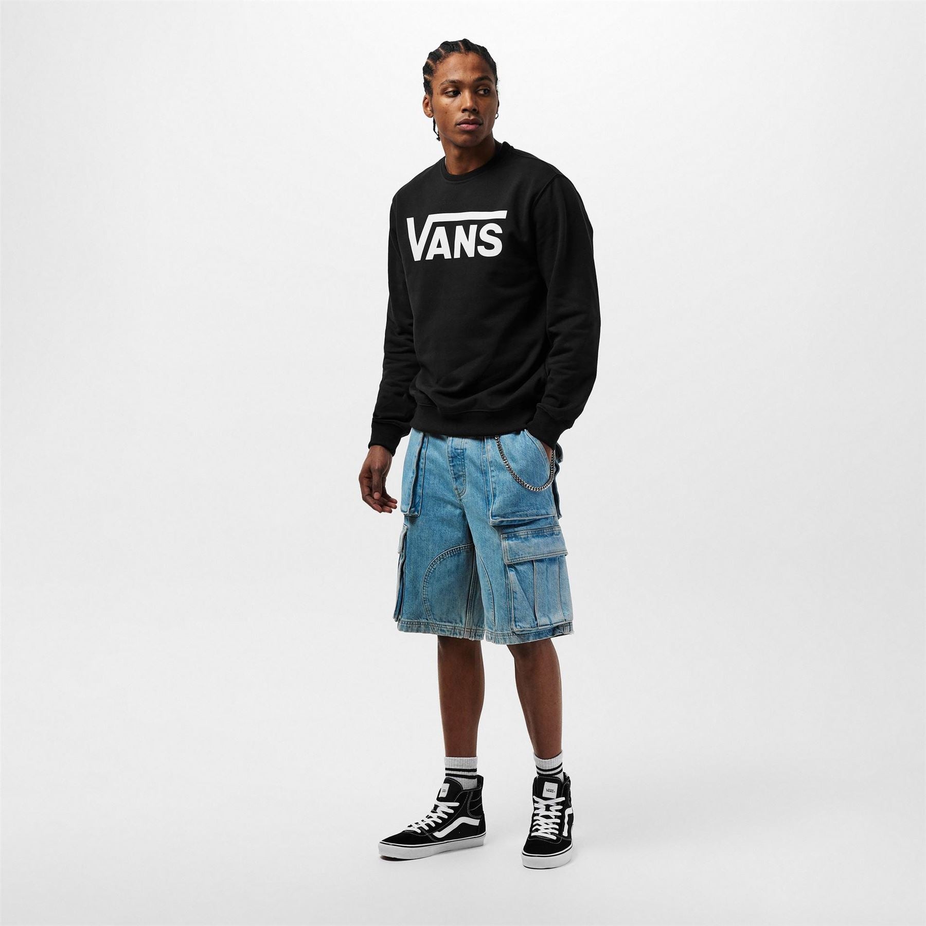 Vans Classic Cotton Crew Neck Relaxed Fit Sweatshirt