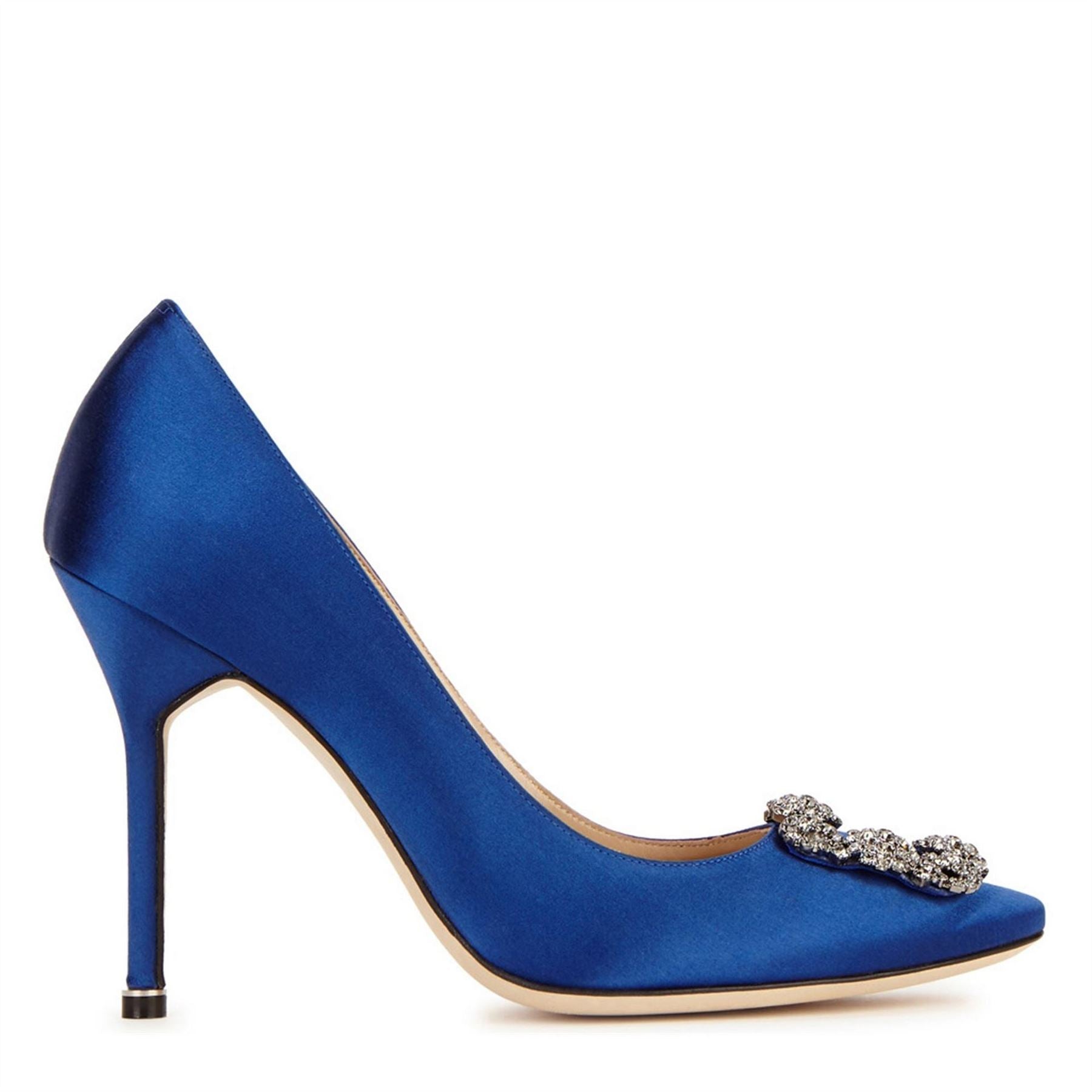 Manolo Blahnik Satin Pump W Ornament