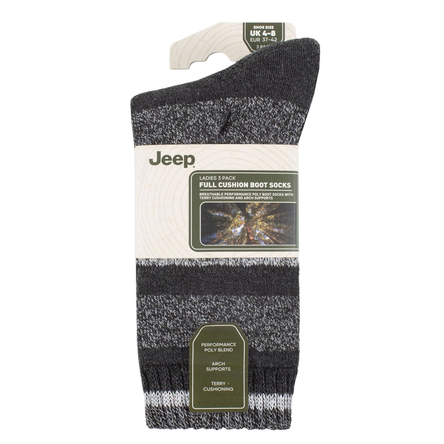 Jeep Strip Boot Crew Socks