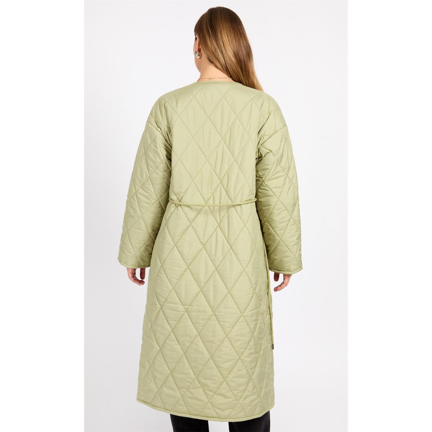 Little Mistress Quilted Belted Coat