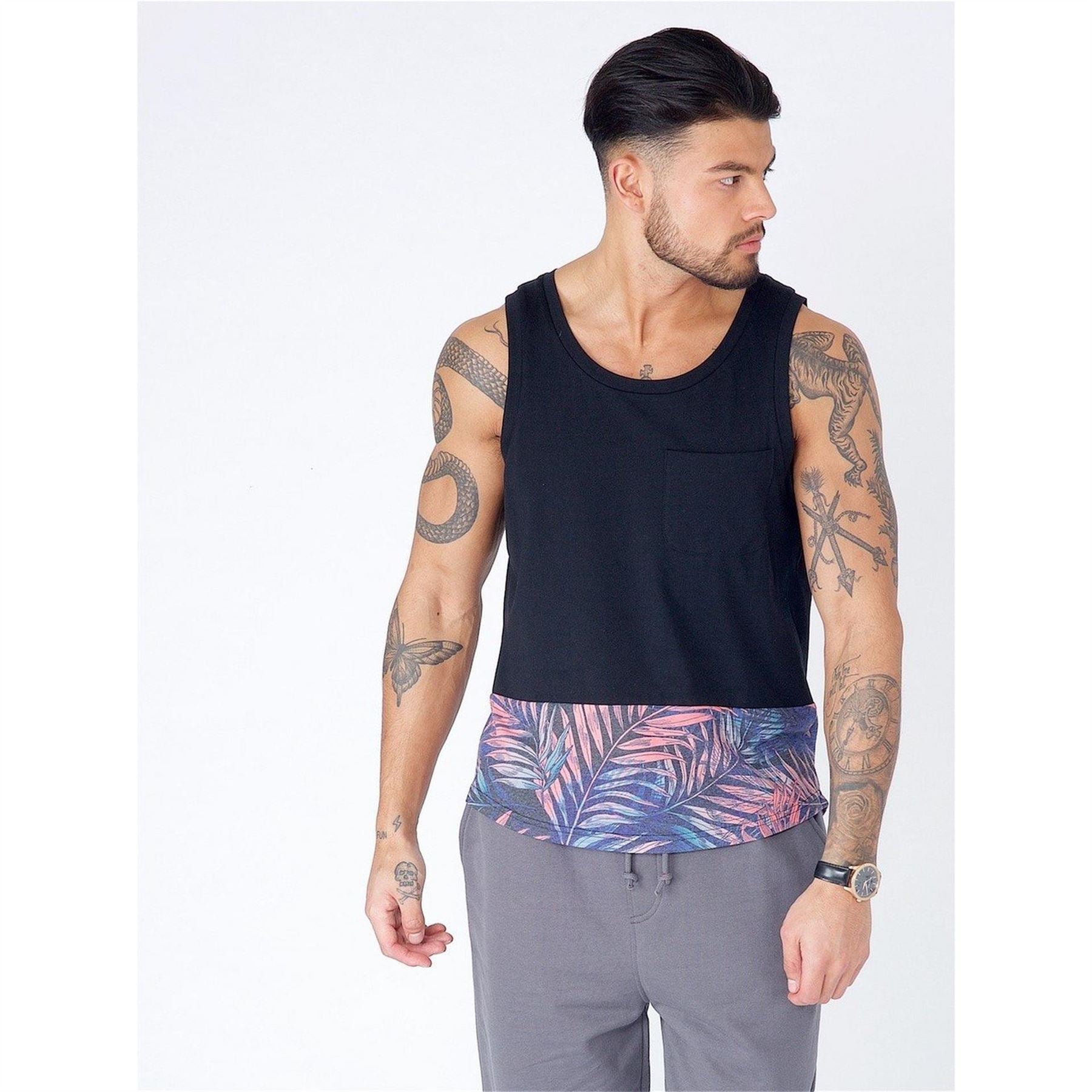 Another Influence Print Panel Regular Fit Tank