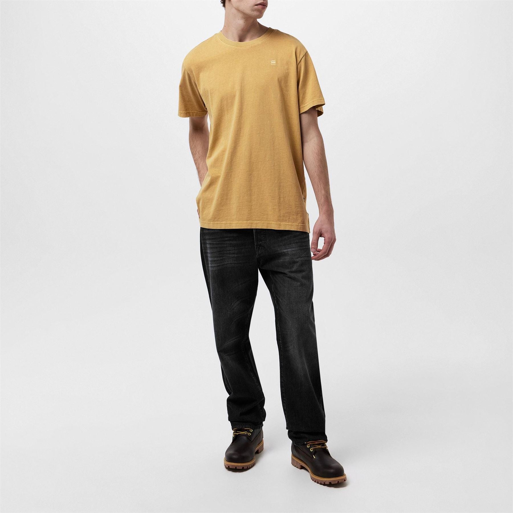 G Star Overdye Regular Fit Crew Neck T-Shirt
