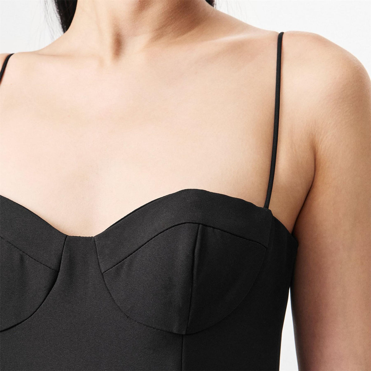 Jarlo Jones Sweetheart Neck Midi A-Line Dress